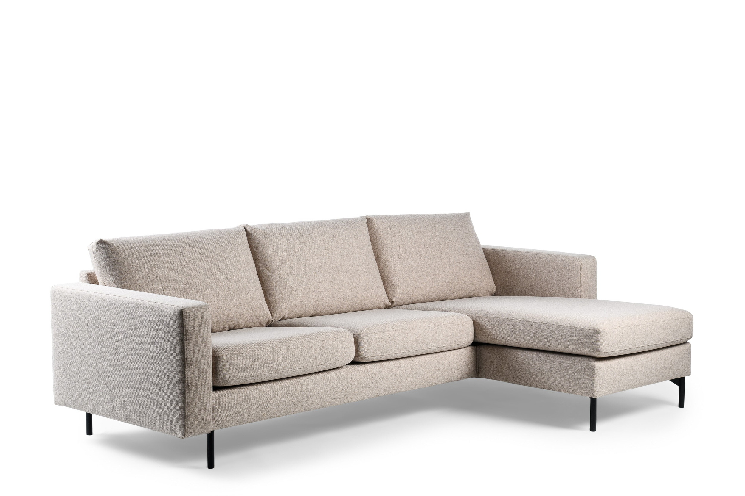 BASE 3-zits Loungebank 'Donavon' Links/Rechts, kleur Beige