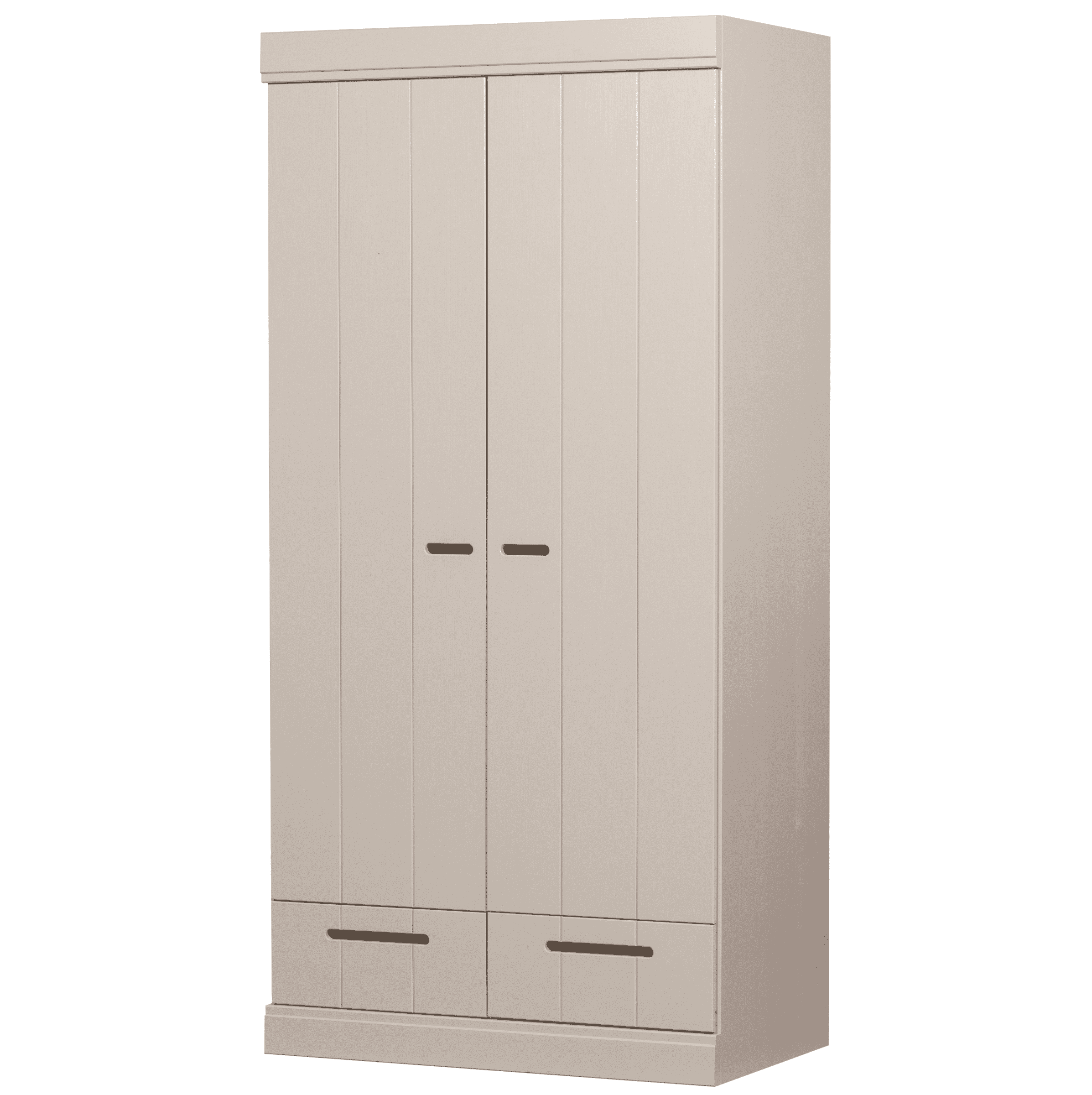 WOOOD Kledingkast Connect 195 x 94cm, 2 deuren en lade - Dust