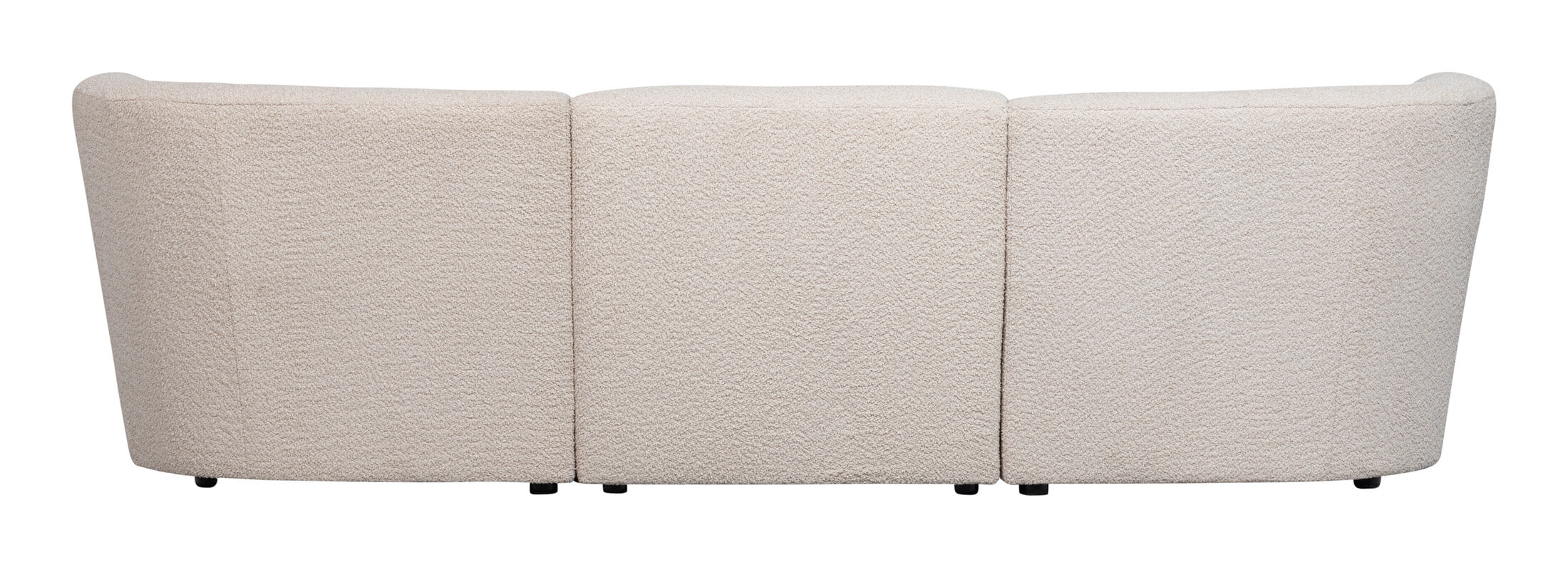 WOOOD 3-zits Bank 'Coco' Bouclé, kleur Crème