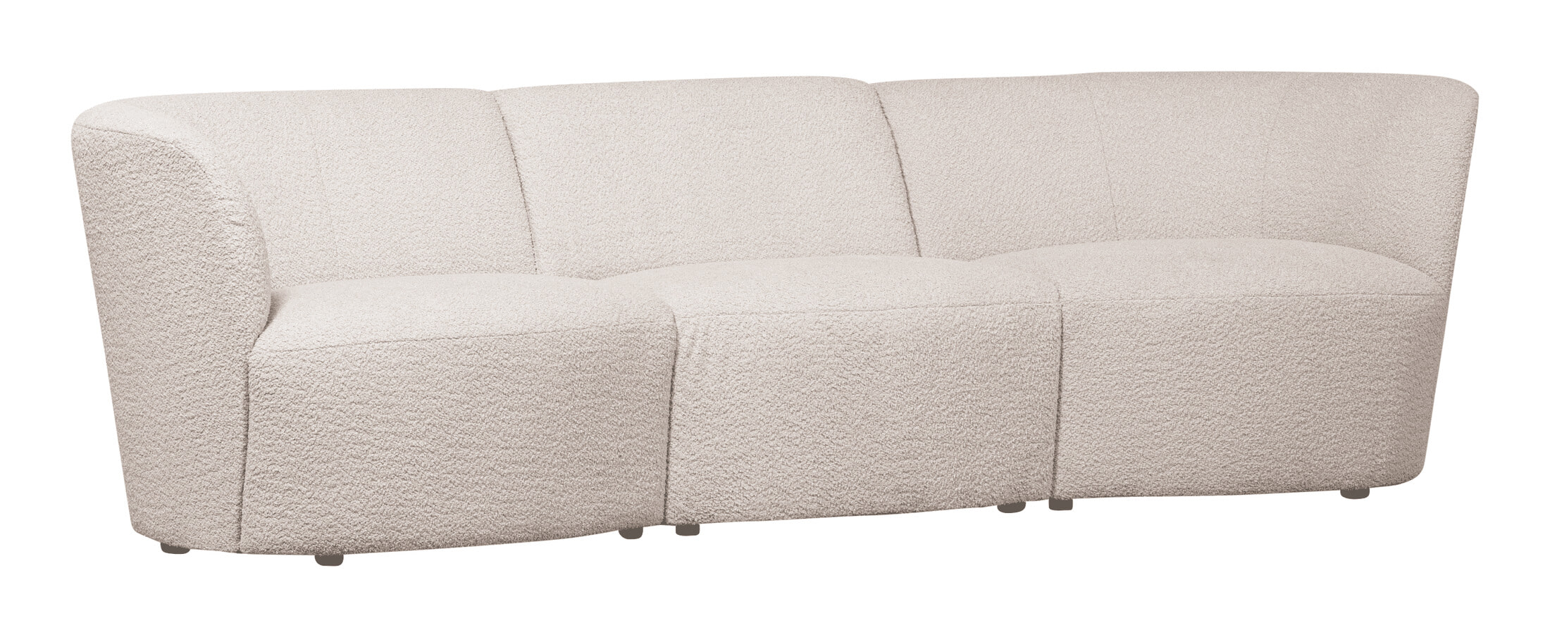 WOOOD 3-zits Bank 'Coco' Bouclé