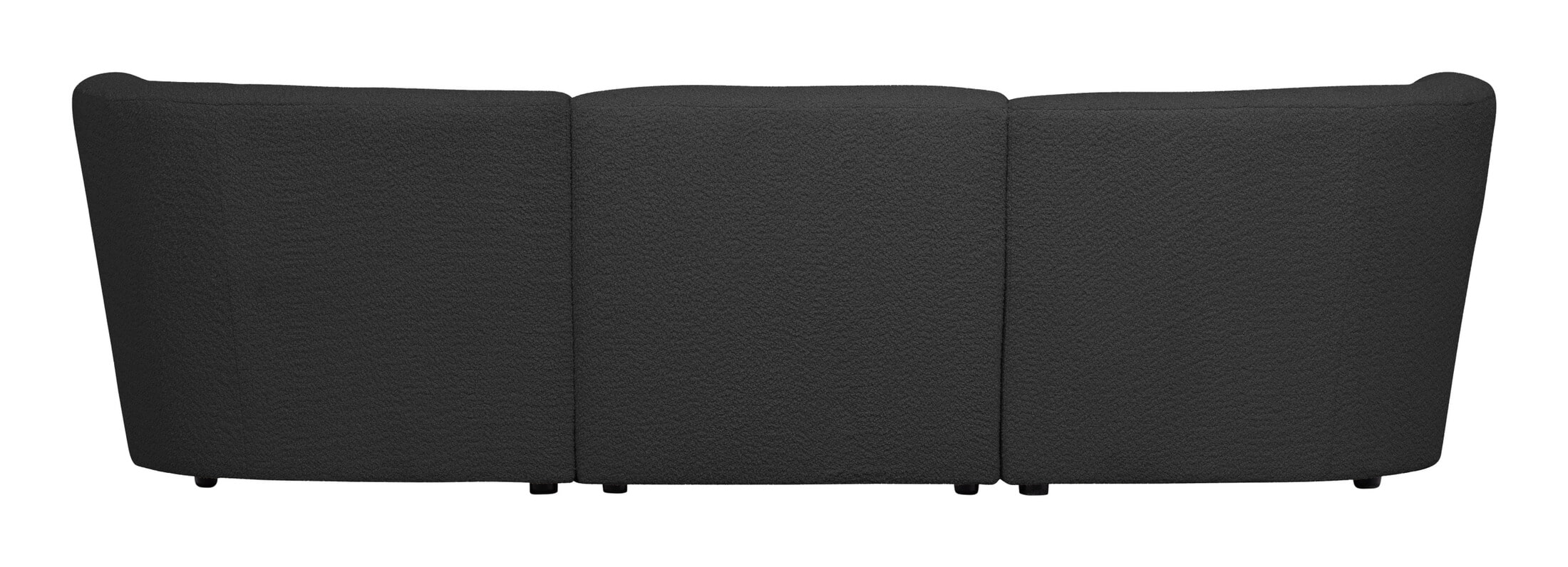 WOOOD 3-zits Bank 'Coco' Bouclé, kleur Donkergrijs