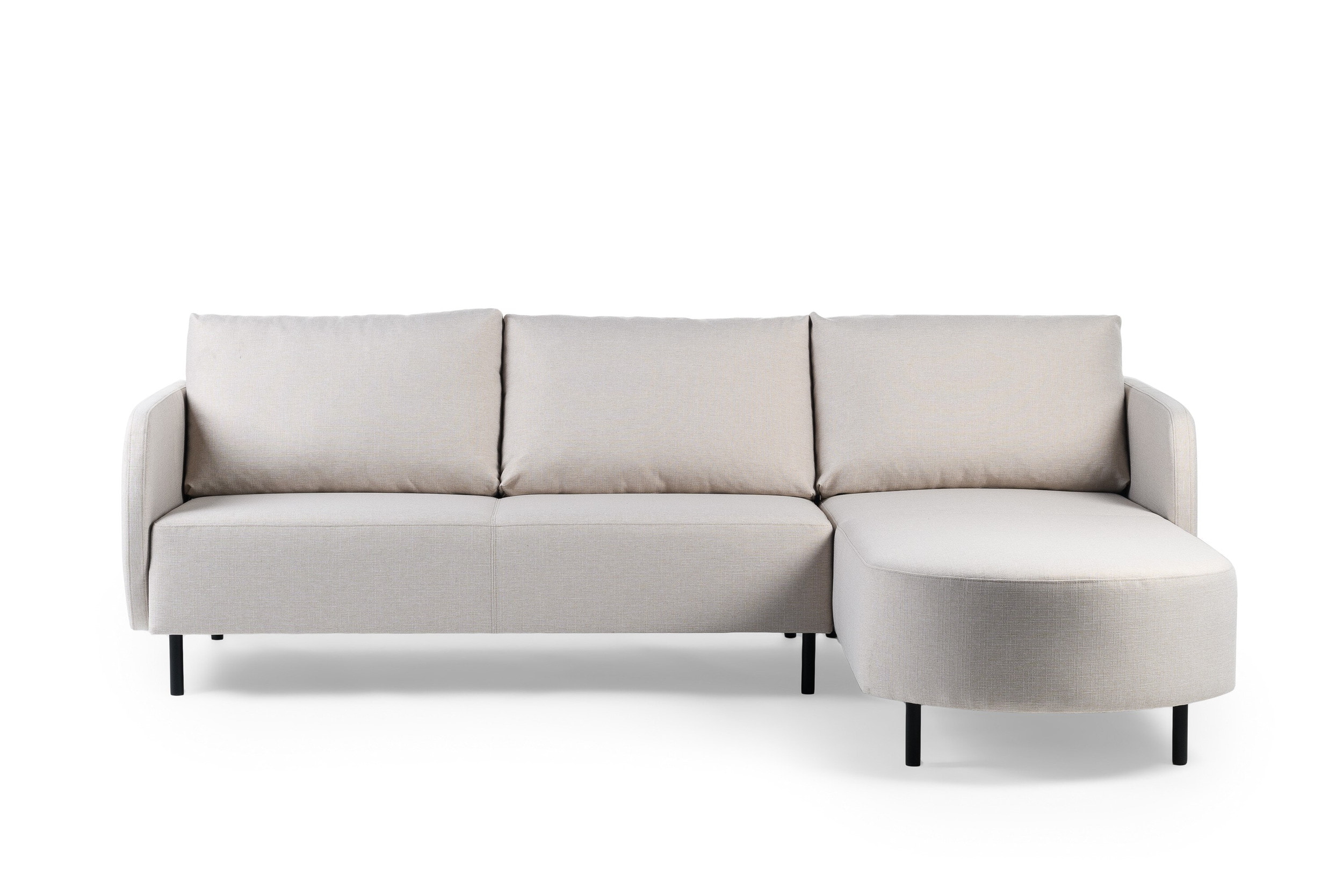 BASE 3-zits Loungebank 'Qui' Links/Rechts, 240cm, kleur Beige