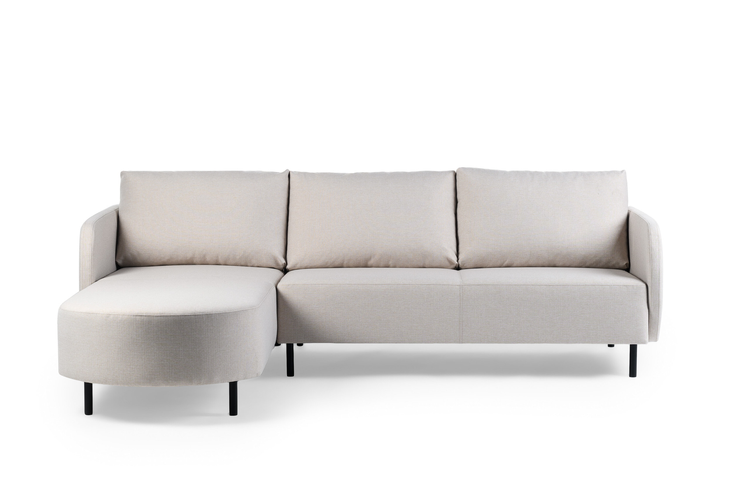 BASE 3-zits Loungebank 'Qui' Links/Rechts, 240cm, kleur Beige