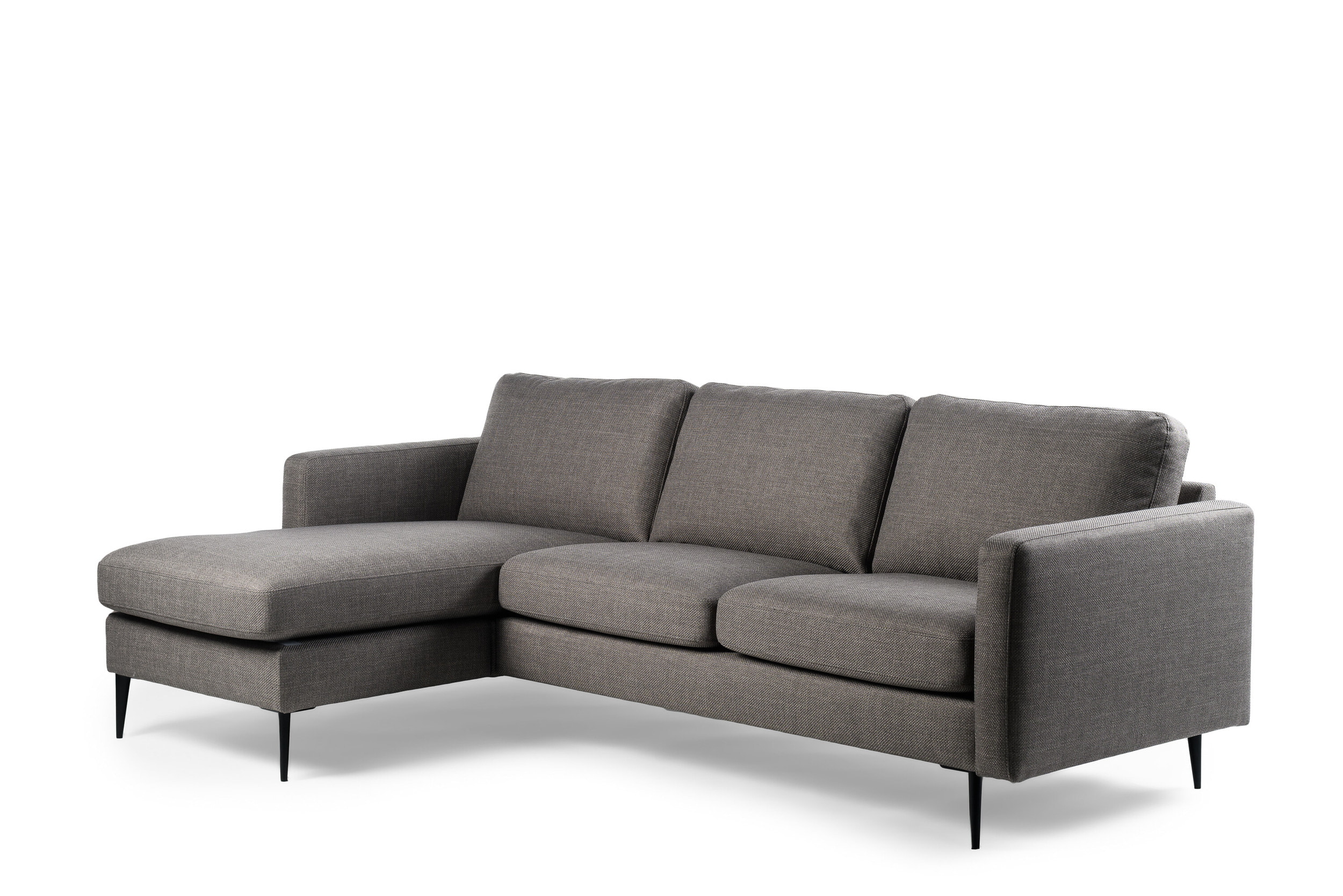 BASE 3-zits Loungebank 'Shawneen' Links/Rechts, kleur Taupe