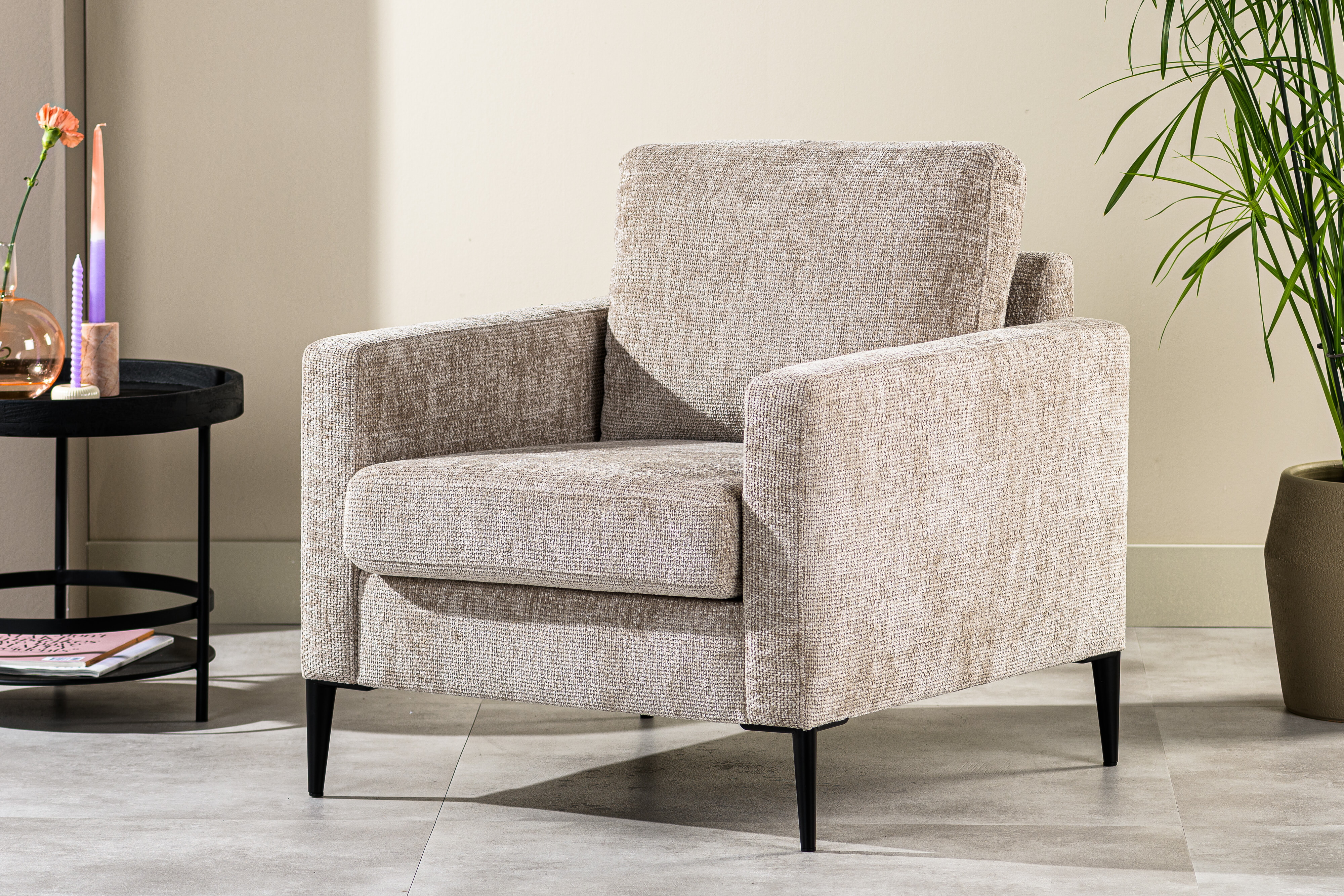 BASE Fauteuil 'Shuan', kleur Champagne