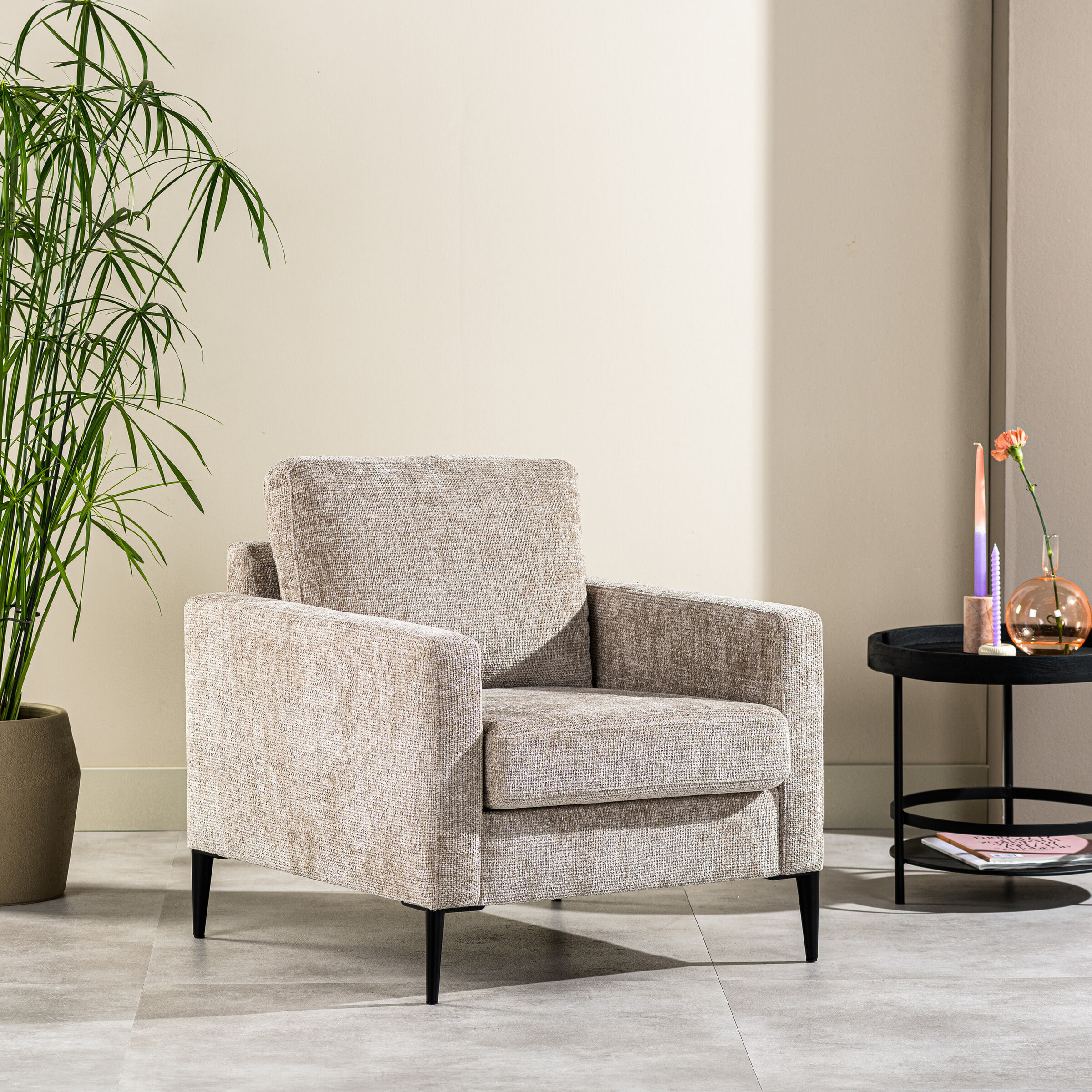BASE Fauteuil 'Shuan' Chenille