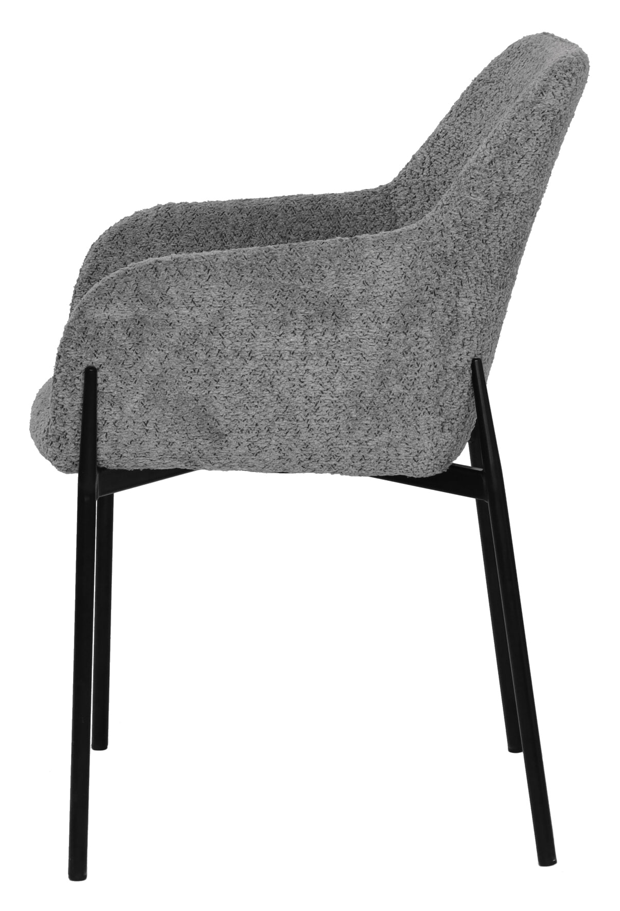 Artistiq Eetkamerstoel 'Brindy' Bouclé, kleur Grijs