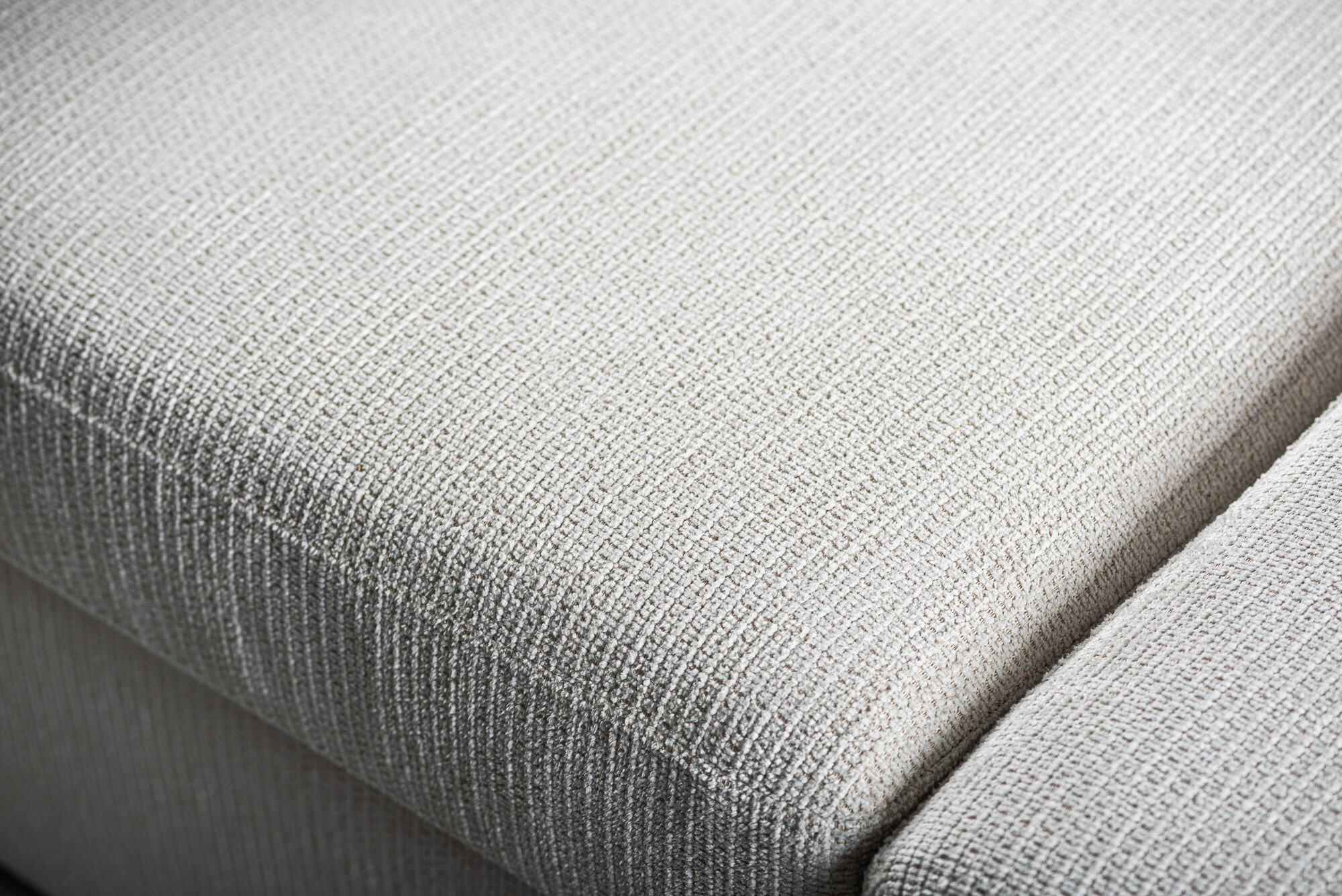 BASE 3-zits Loungebank 'Mats' Links/Rechts, Geweven, kleur Beige
