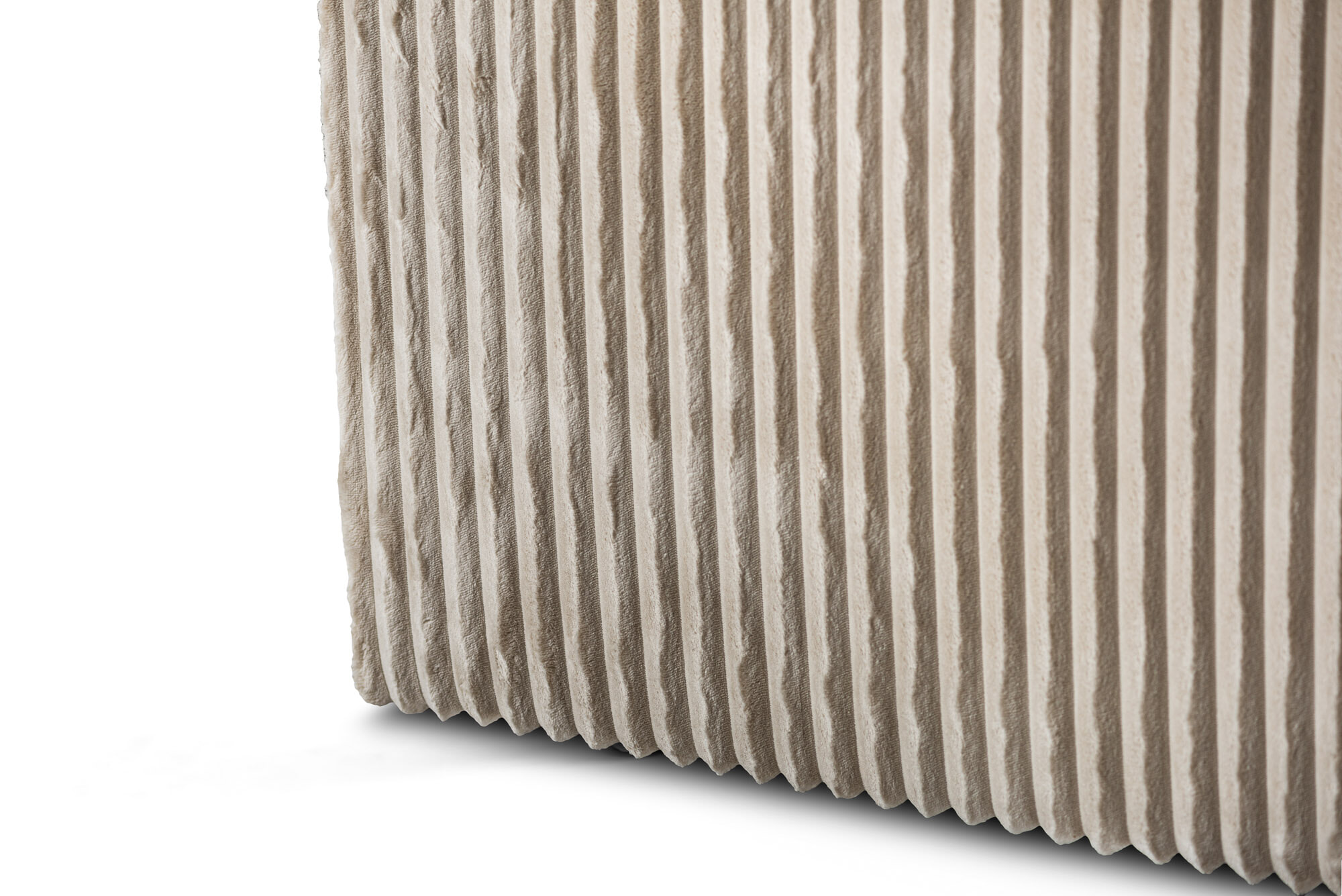 BASE 3-zits Loungebank 'Mats' Links/Rechts, Rib, kleur Beige