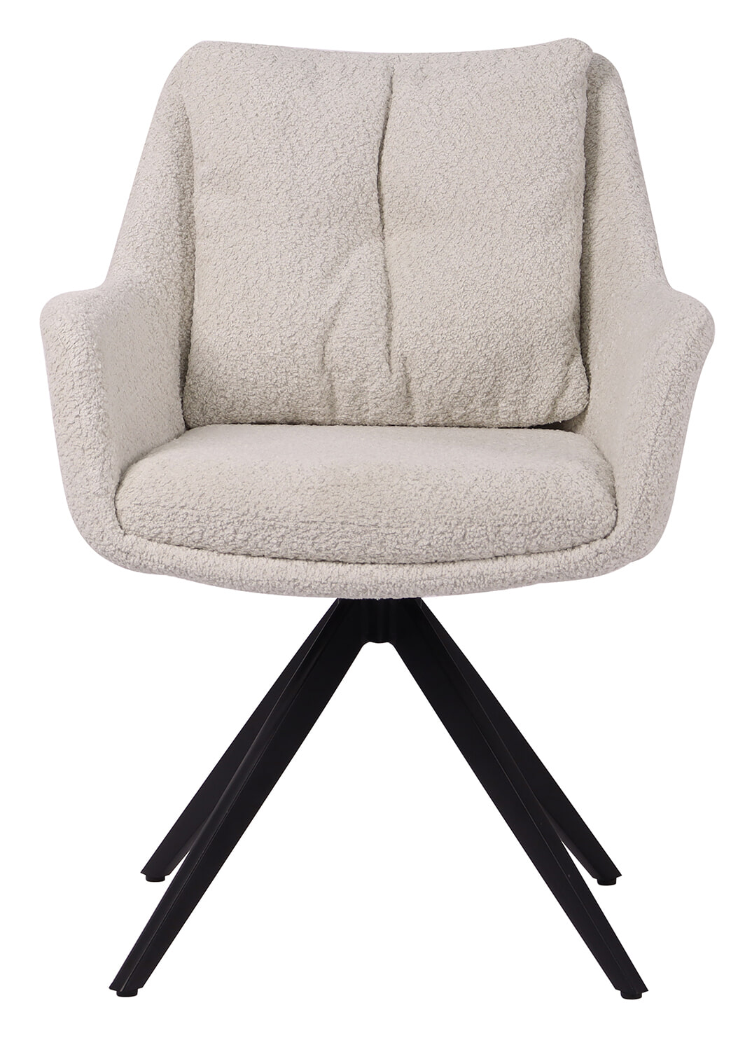 Artistiq Draaibare Eetkamerstoel 'Rocket' Bouclé, kleur Beige