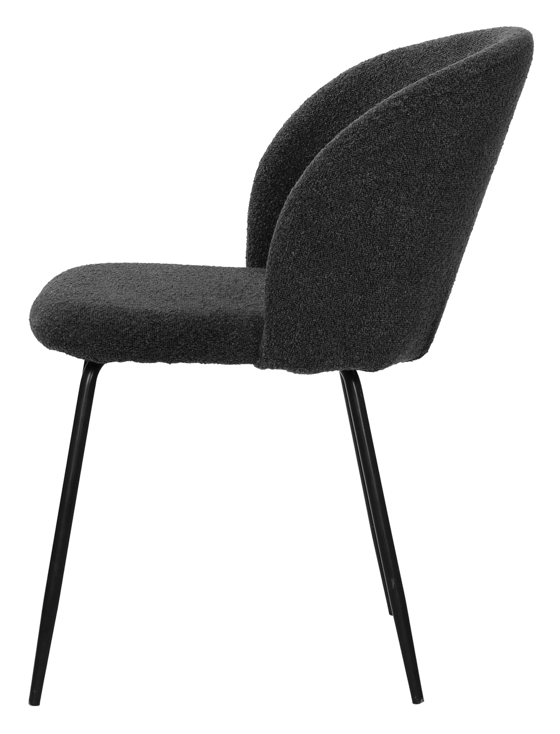 Artistiq Eetkamerstoel 'Keona' Structuurstof, kleur Zwart