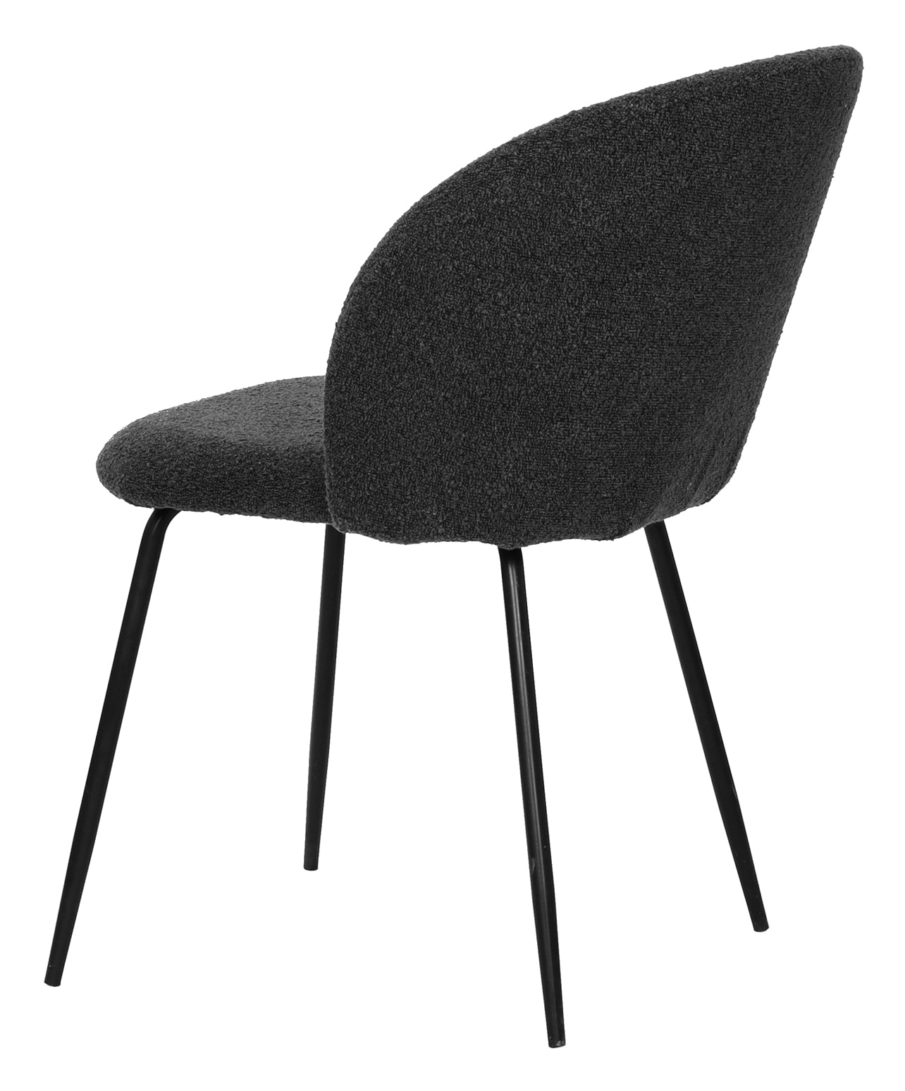 Artistiq Eetkamerstoel 'Keona' Structuurstof, kleur Zwart