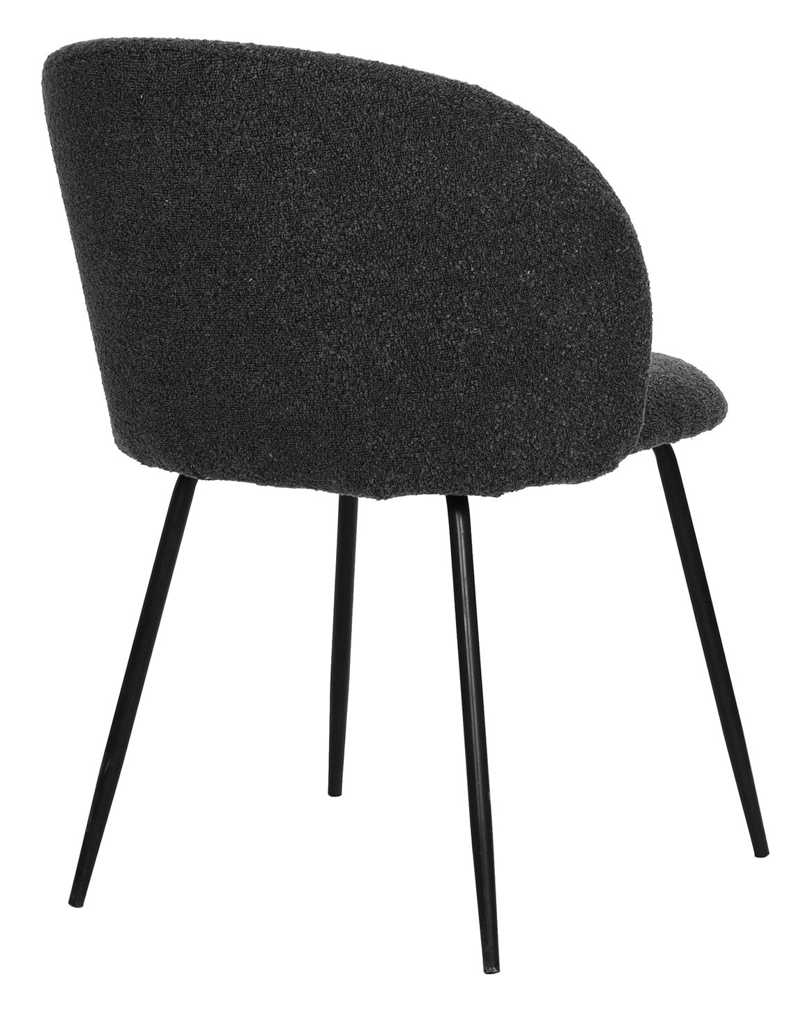 Artistiq Eetkamerstoel 'Keona' Structuurstof, kleur Zwart