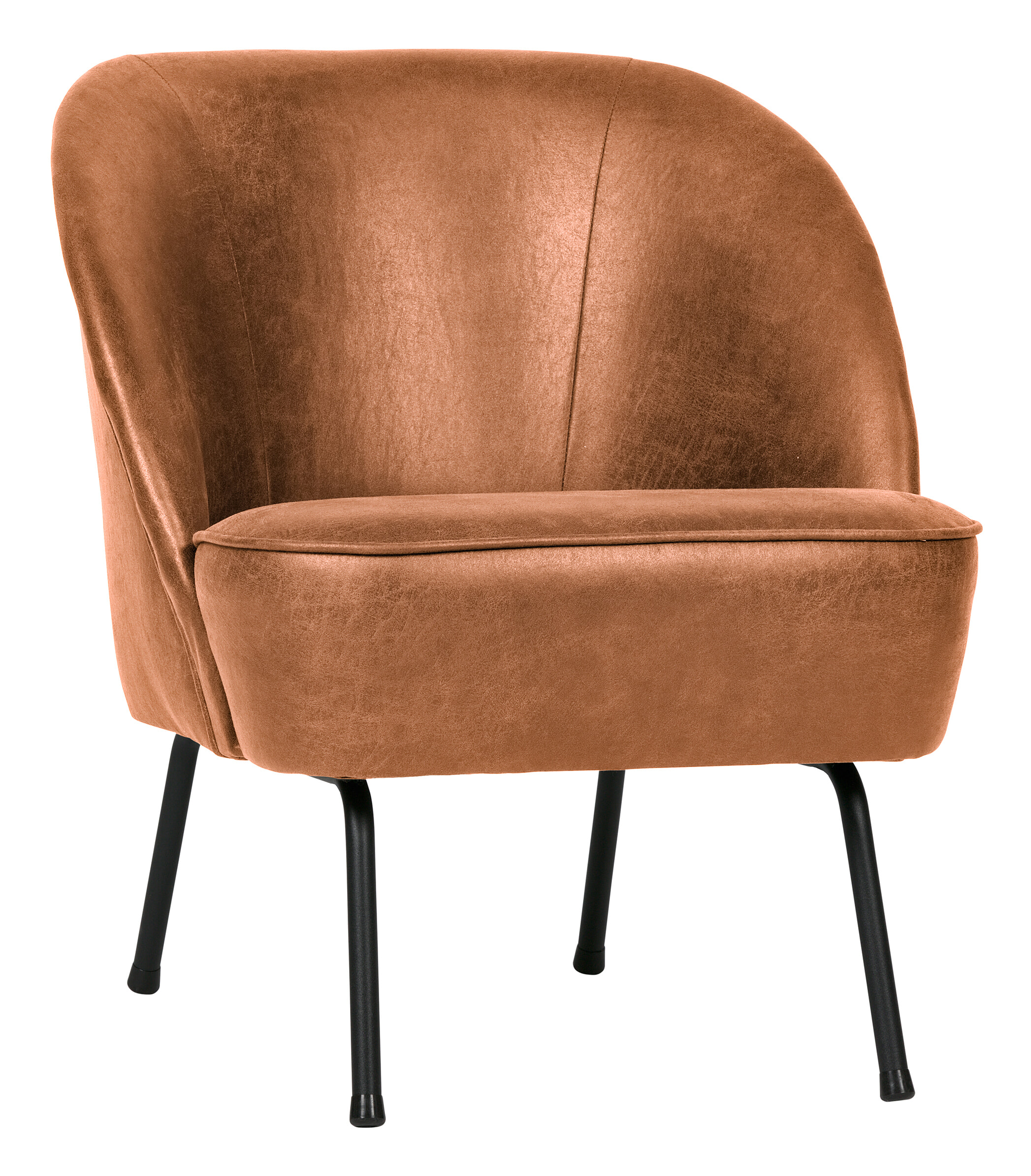 BePureHome Fauteuil Vogue Eco leder, kleur Cognac 800748 B Draaifauteuil Vogue Leer Zwart