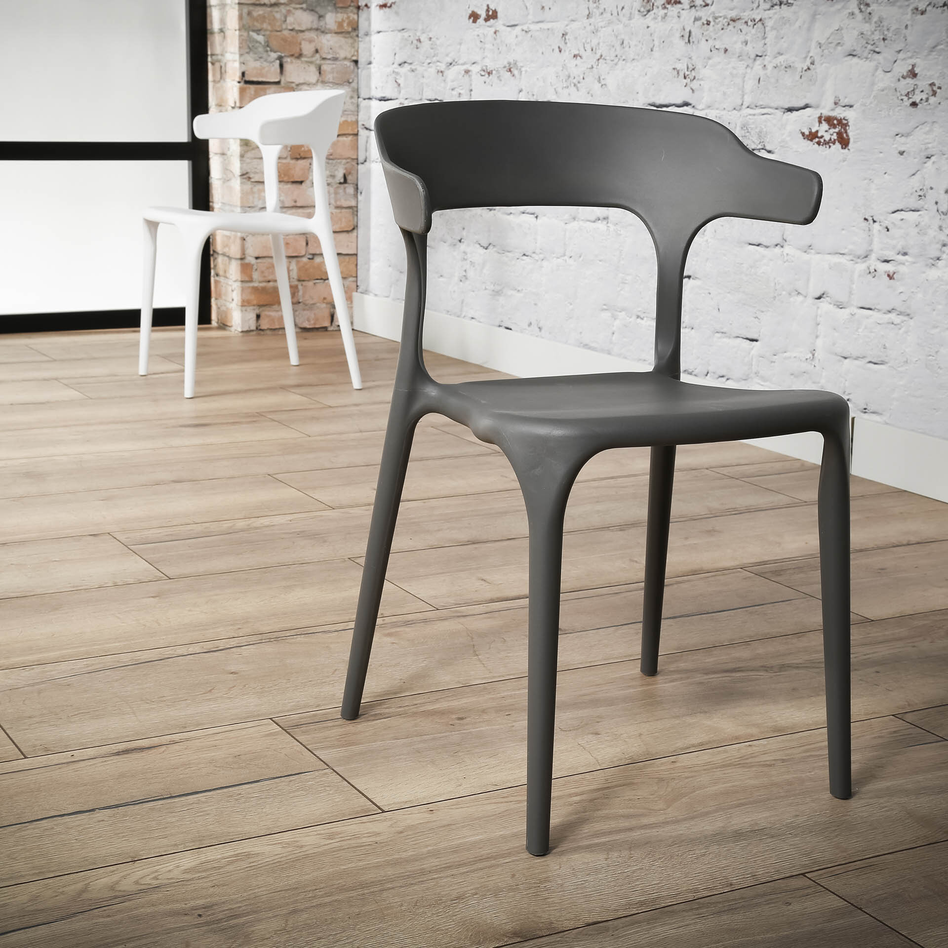 LifestyleFurn Eetkamerstoel 'Al', kleur Grijs