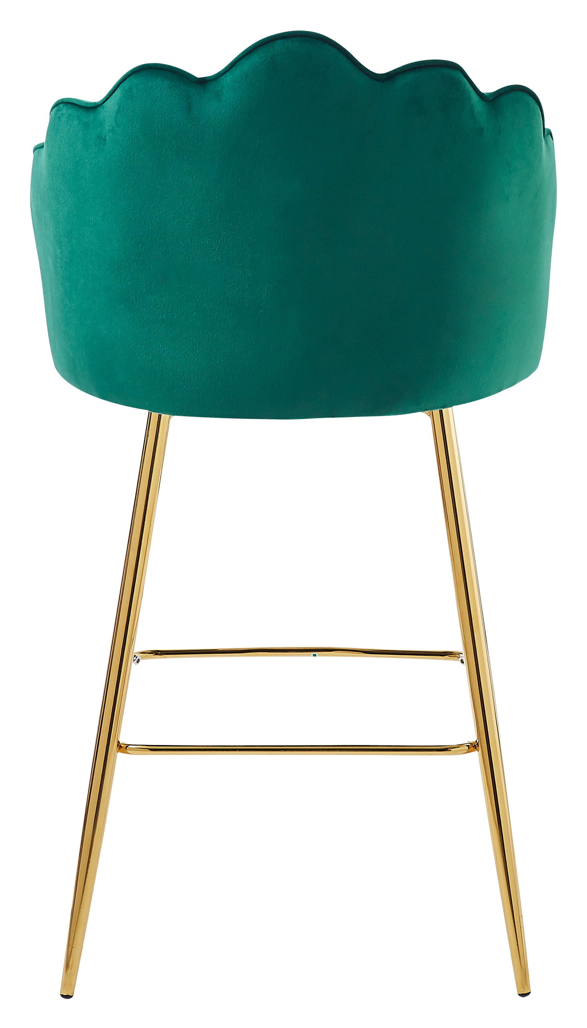Artistiq Barkruk 'Alexander' Velvet, kleur groen (zithoogte 68cm)