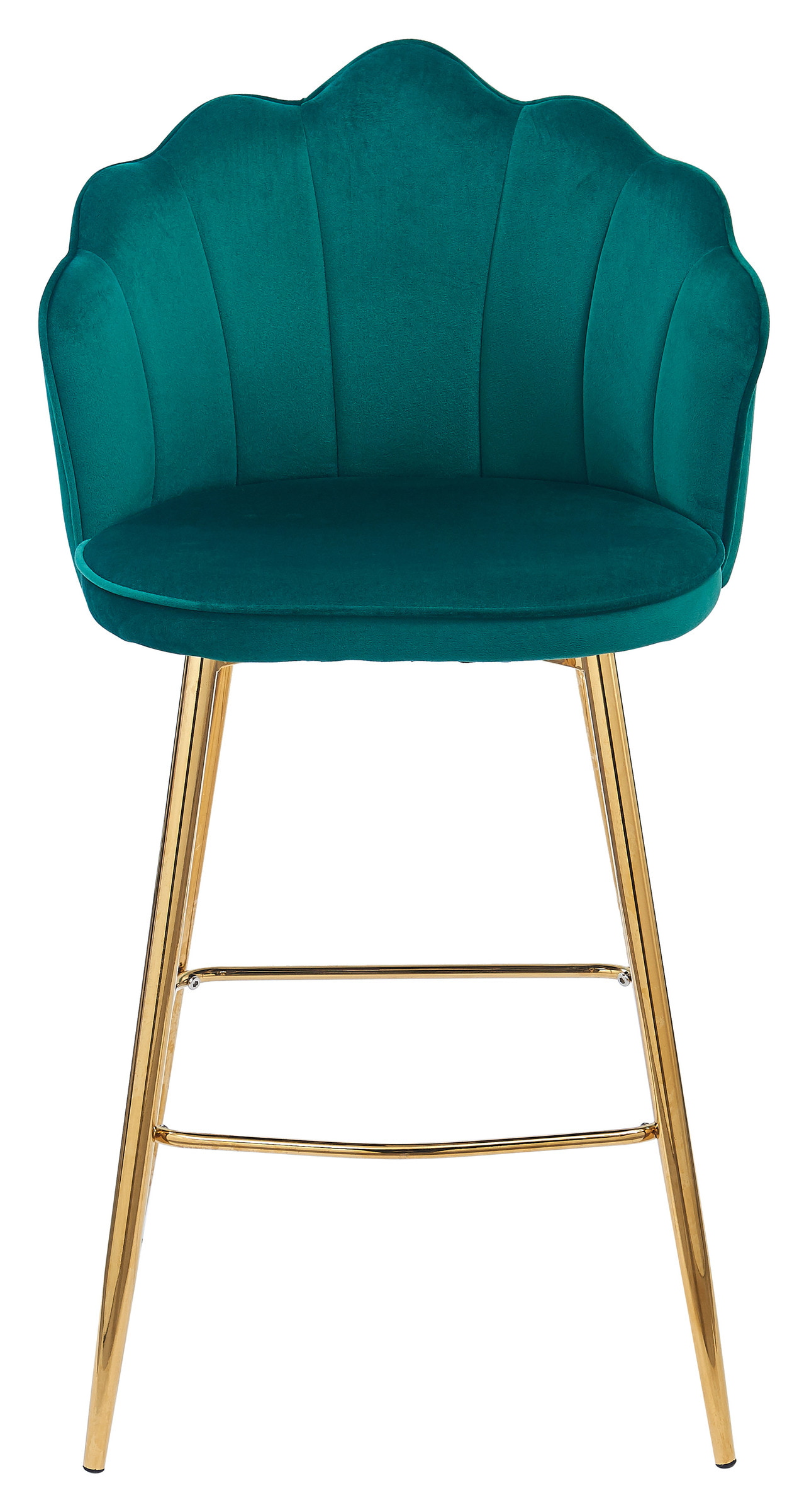 Artistiq Barkruk 'Alexander' Velvet, kleur groen (zithoogte 68cm)