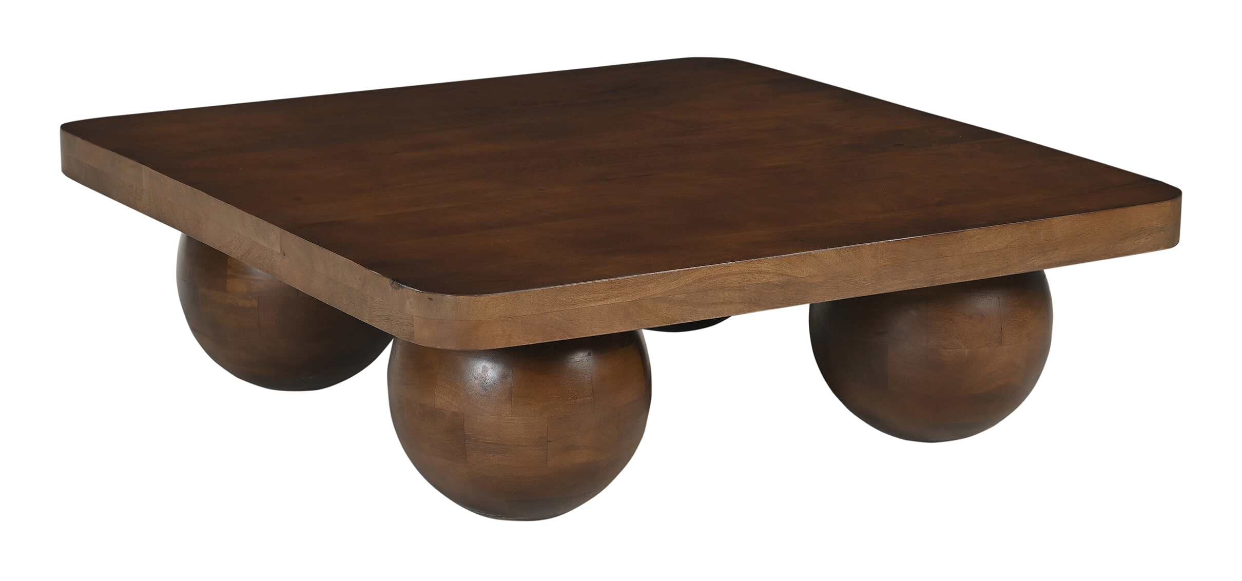 Artistiq Salontafel Ambur Mangohout, 90 x 90cm - Bruin
