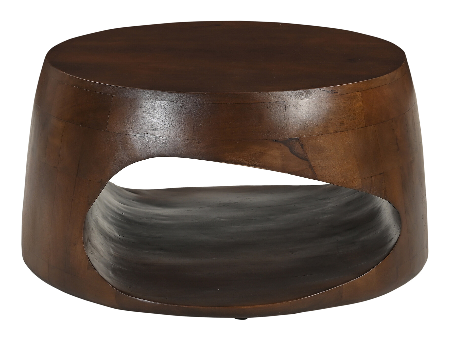 Artistiq Ronde Salontafel Khaleel Mangohout, 75cm - Bruin