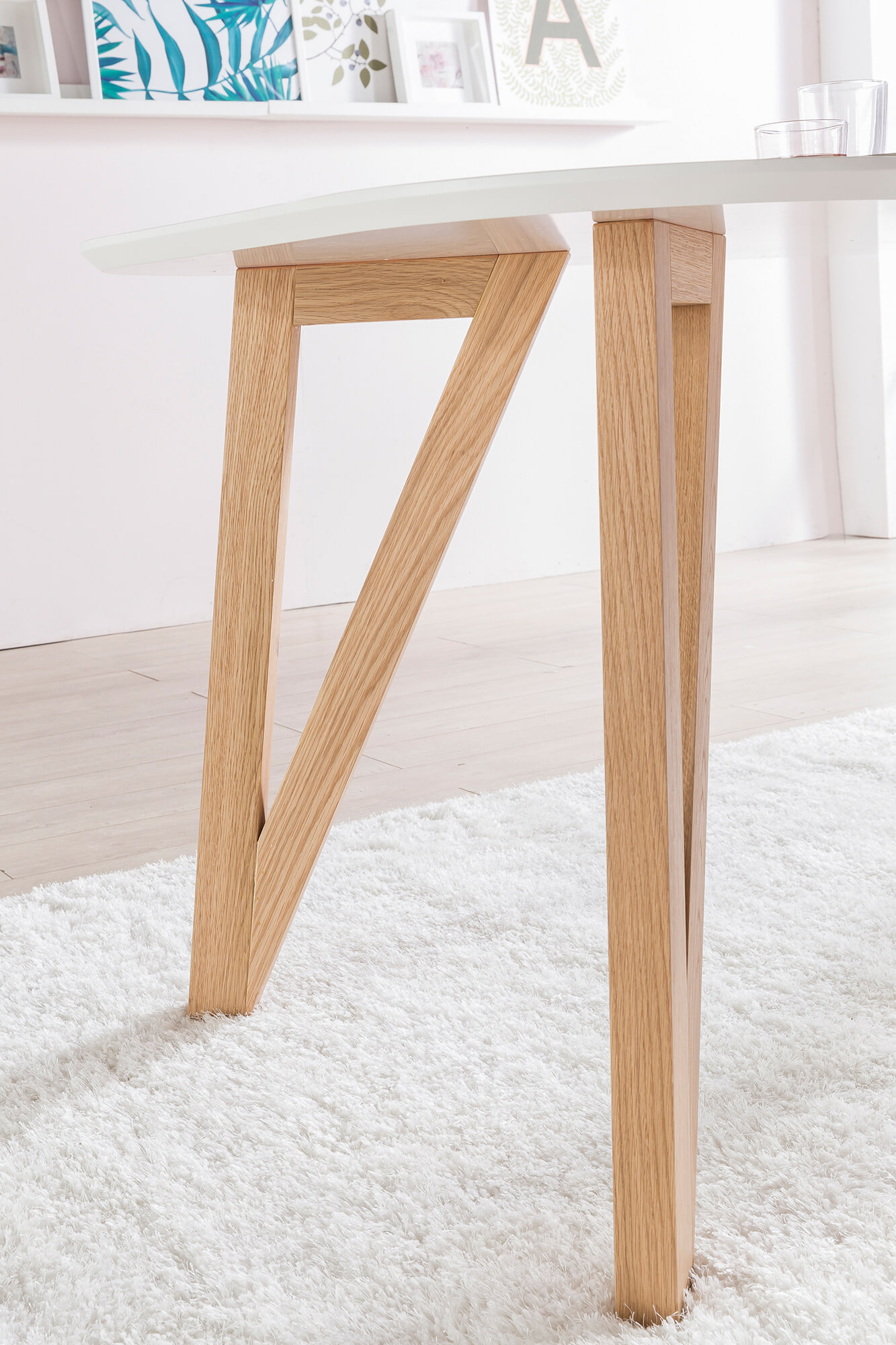 Artistiq Eettafel 'Ravi' 200 x 90cm, kleur Wit