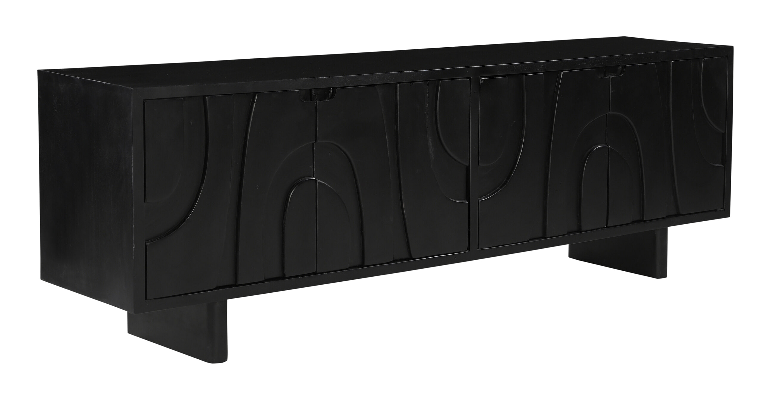 Artistiq Living Artistiq TV-meubel Elisebeth Mangohout, 180cm - Zwart