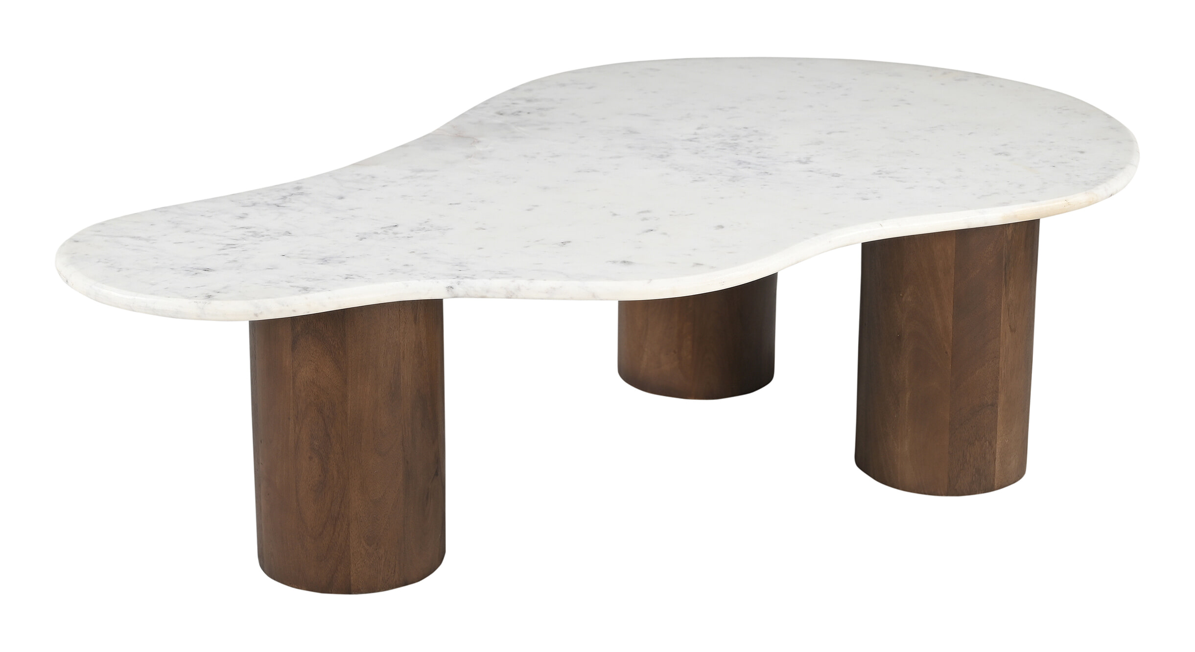 Artistiq Organische Salontafel 'Shaneen' Marmer en mangohout, 135 x 80cm