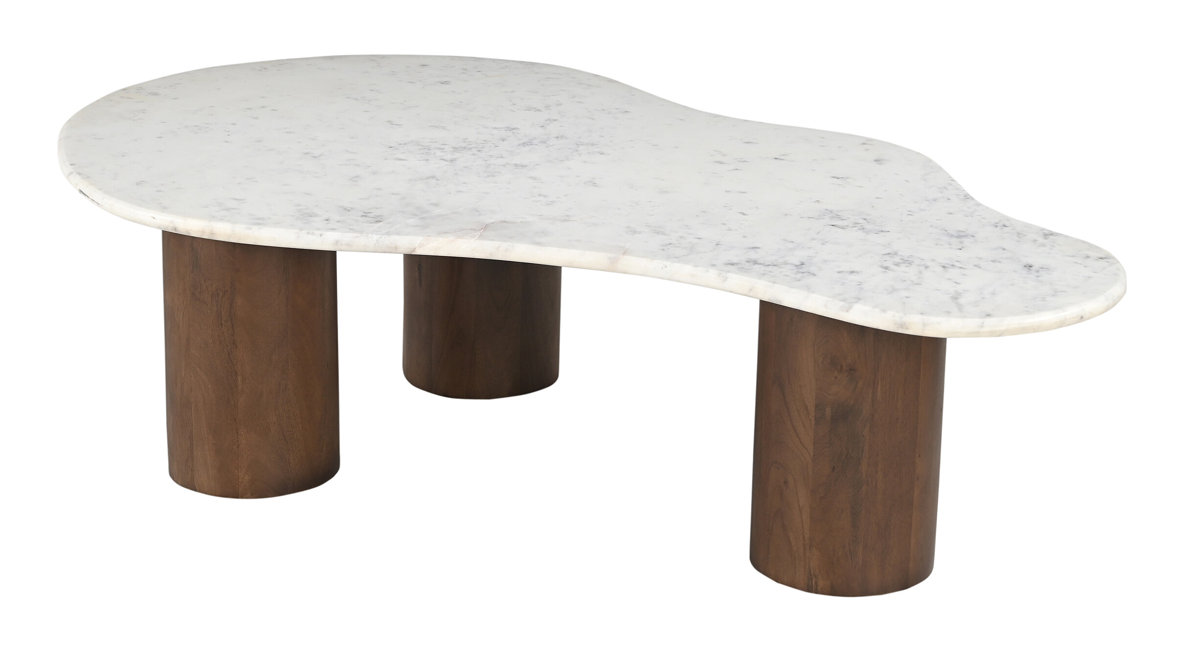 Artistiq Organische Salontafel 'Shaneen' Marmer en mangohout, 135 x 80cm