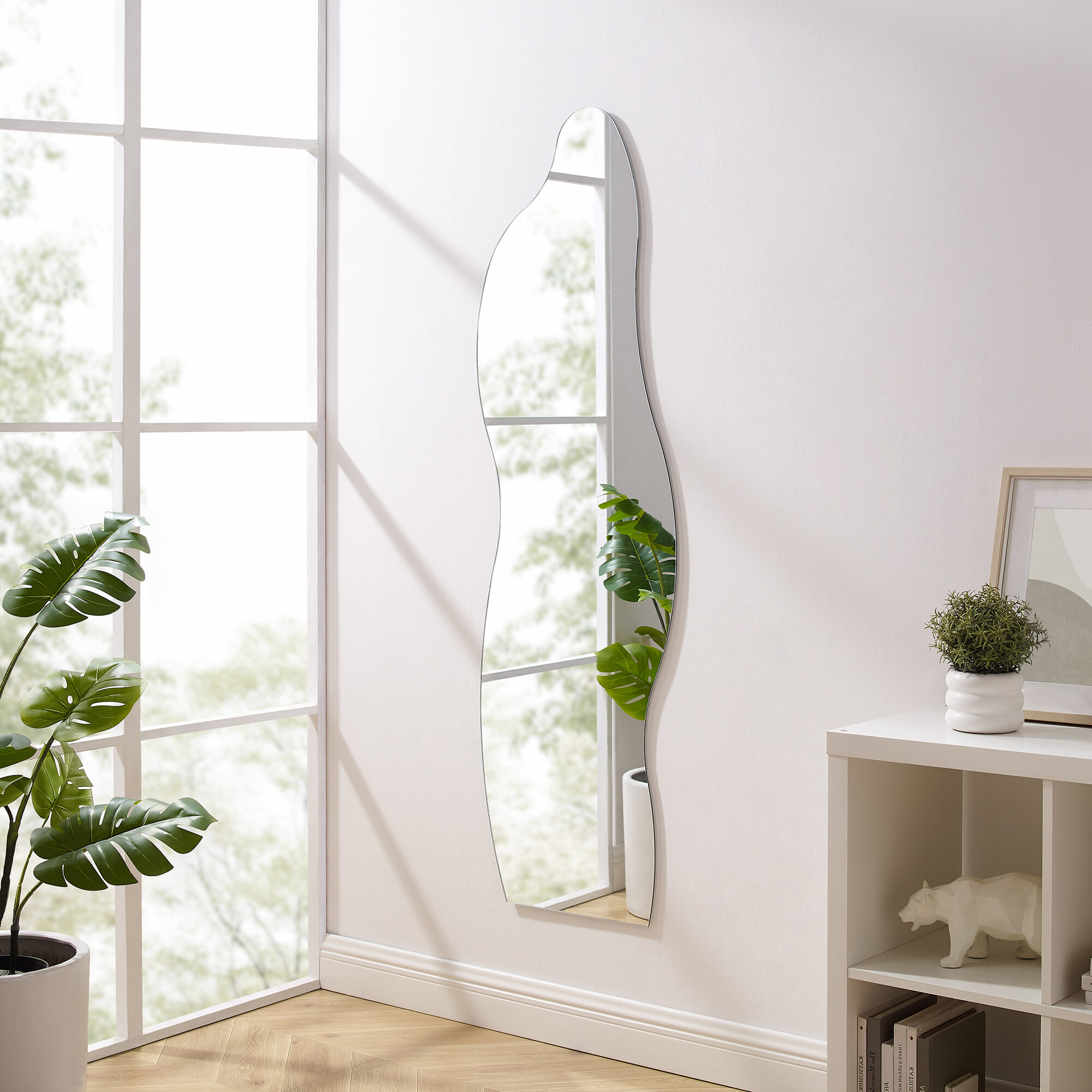 Artistiq Living Artistiq Organische Spiegel Eluterio randloos, 160 x 50cm - Zilver - Passpiegel