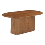 Artistiq Ovale Eettafel 'Dyann' Mangohout, 180 x 100cm