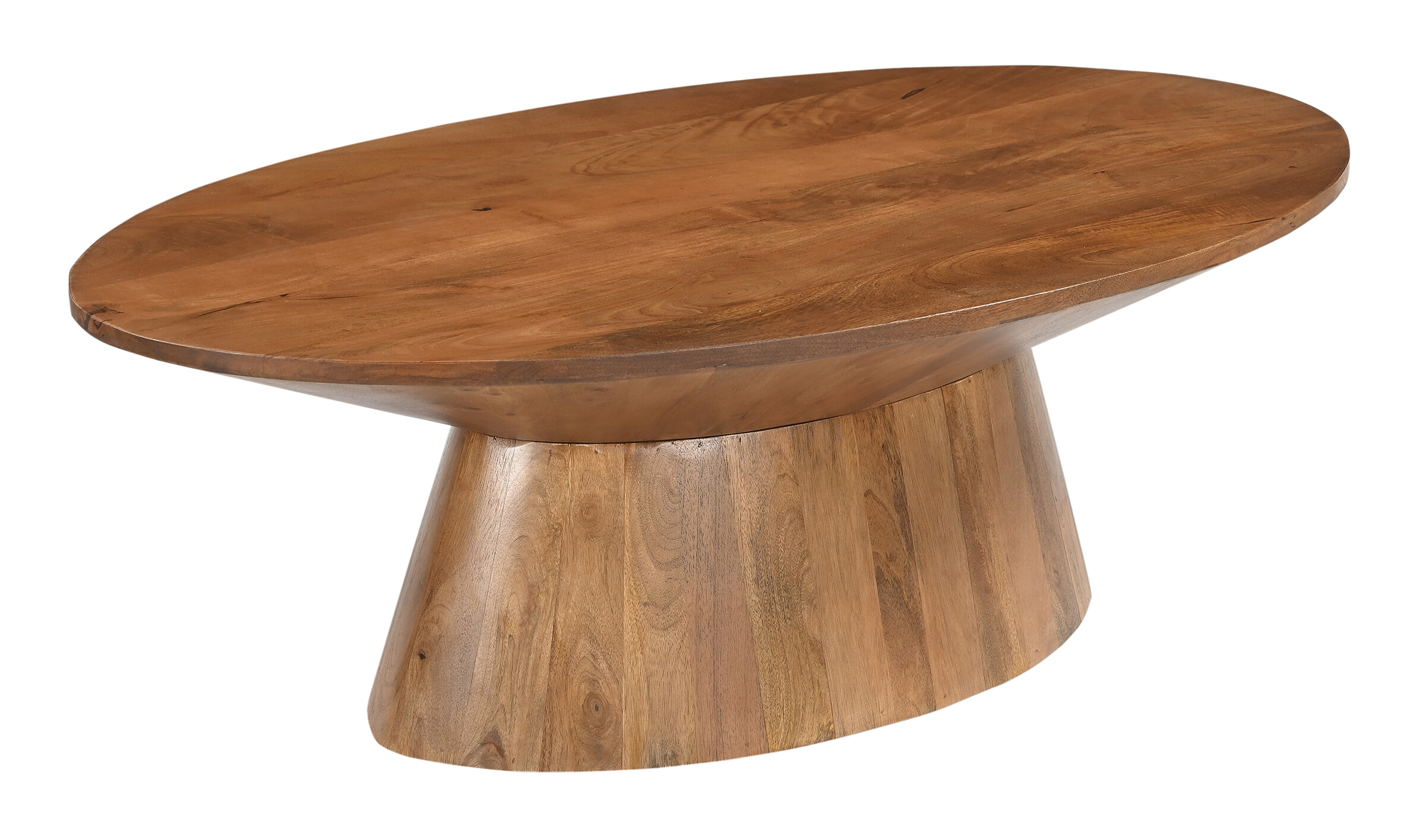 Artistiq Living Artistiq Ovale Salontafel Elicia Mangohout, 130 x 68cm - Bruin