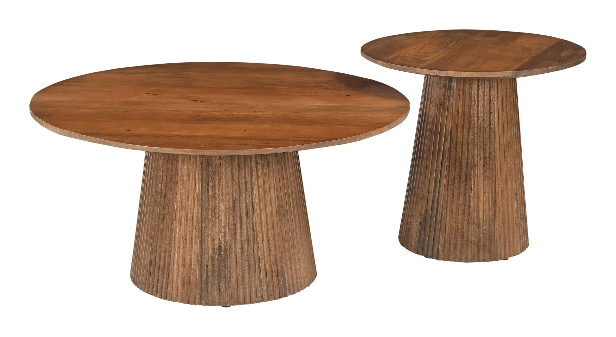 Artistiq Ronde Bijzettafel 'Dyann' Mangohout, 50cm