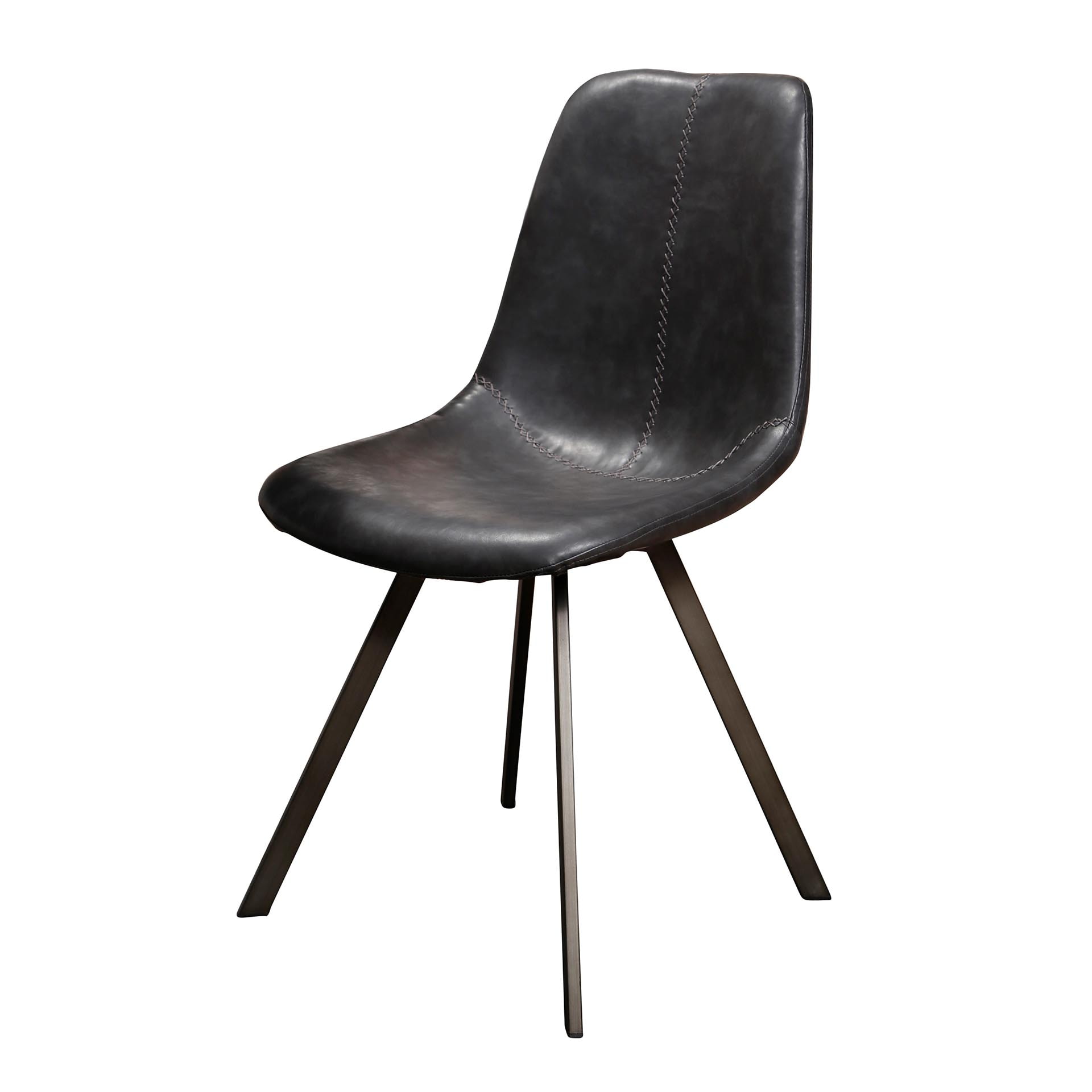 Eetkamerstoel 'Celia' PU, kleur Zwart