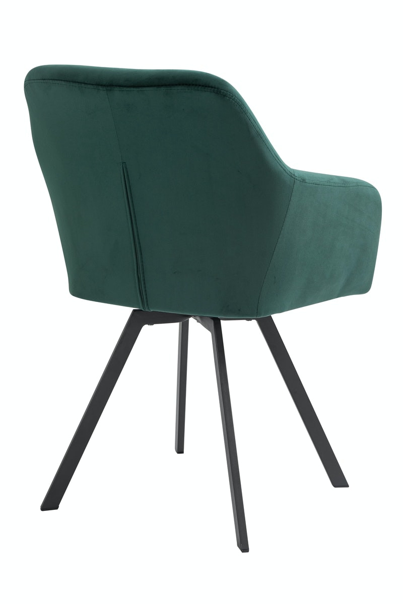 Artistiq Eetkamerstoel 'Romeo' Velvet, kleur groen