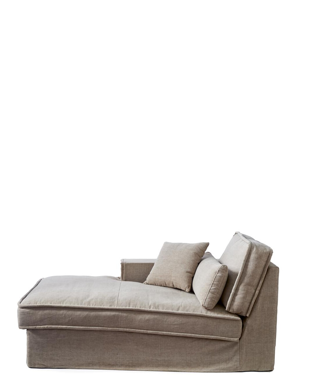 Rivièra Maison Modulaire Bank 'Metropolis' Chaise Longue Links, Cotton, kleur Natural Rivièra Maison Modulaire Bank 'Metropolis' Chaise Longue Links, Cotton, kleur Natural