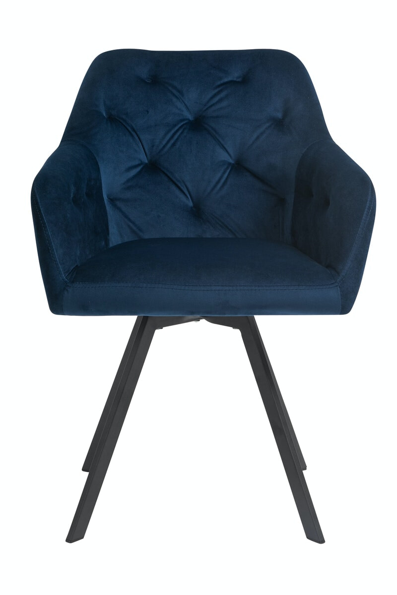 Artistiq Eetkamerstoel 'Romeo' Velvet, kleur blauw