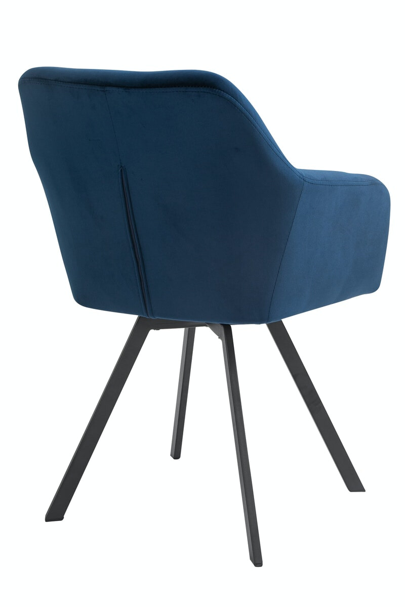 Artistiq Eetkamerstoel 'Romeo' Velvet, kleur blauw