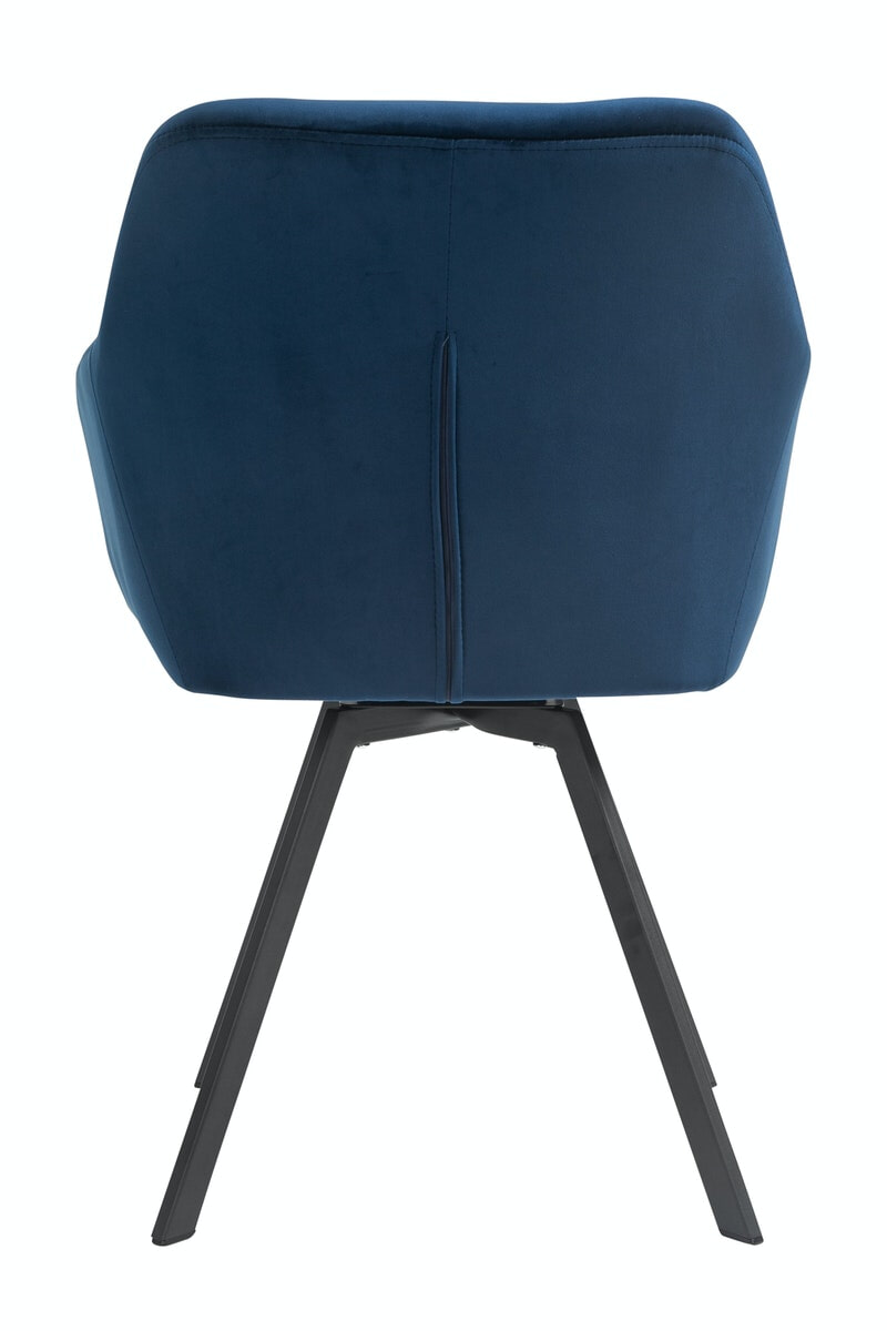 Artistiq Eetkamerstoel 'Romeo' Velvet, kleur blauw