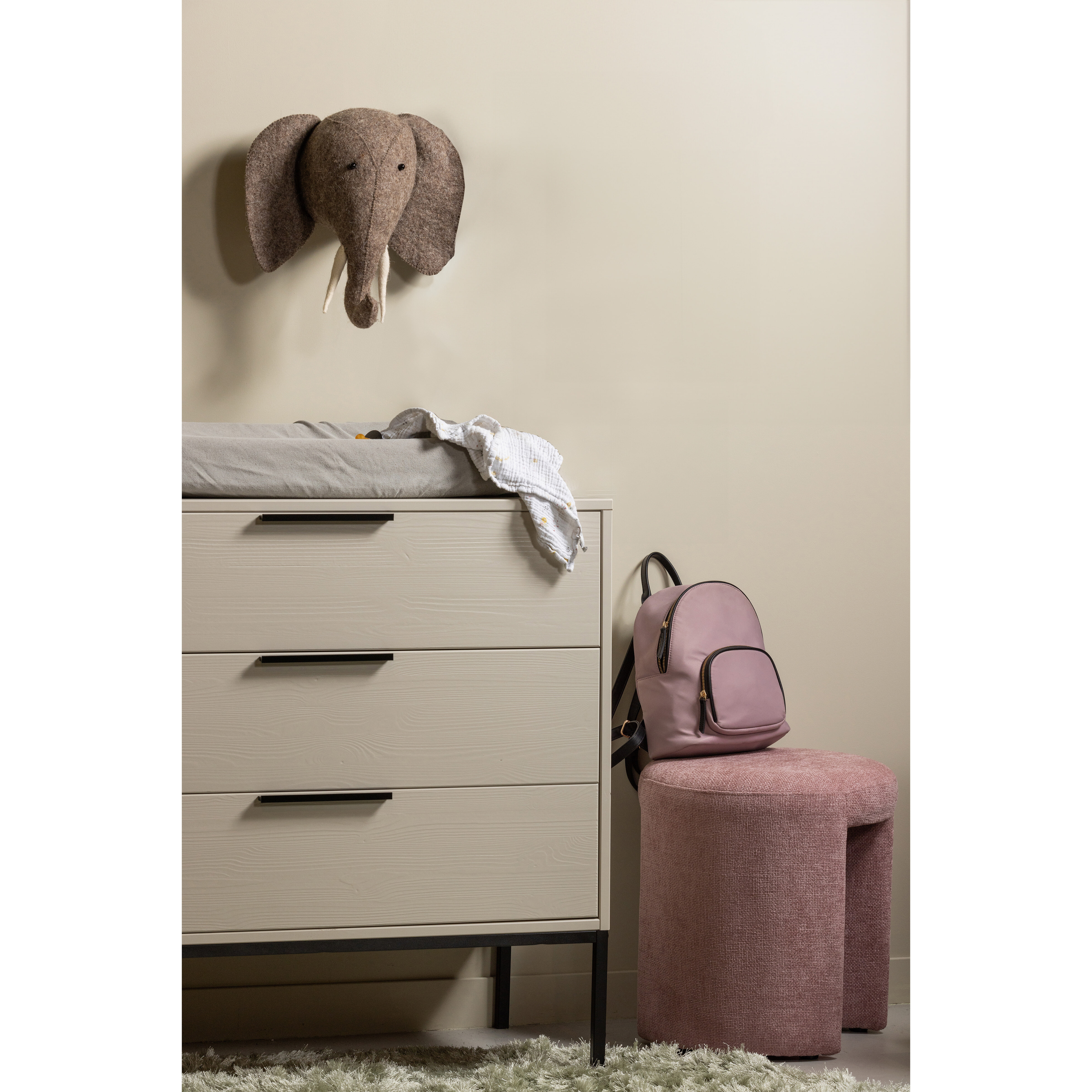 WOOOD Ladekast/Commode 'Adam' kleur Dust