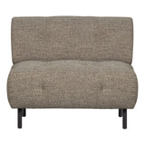 WOOOD Fauteuil 'Lloyd' Geweven stof, kleur Bruin Melange