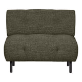 WOOOD Fauteuil 'Lloyd' Geweven stof, kleur Groen Melange