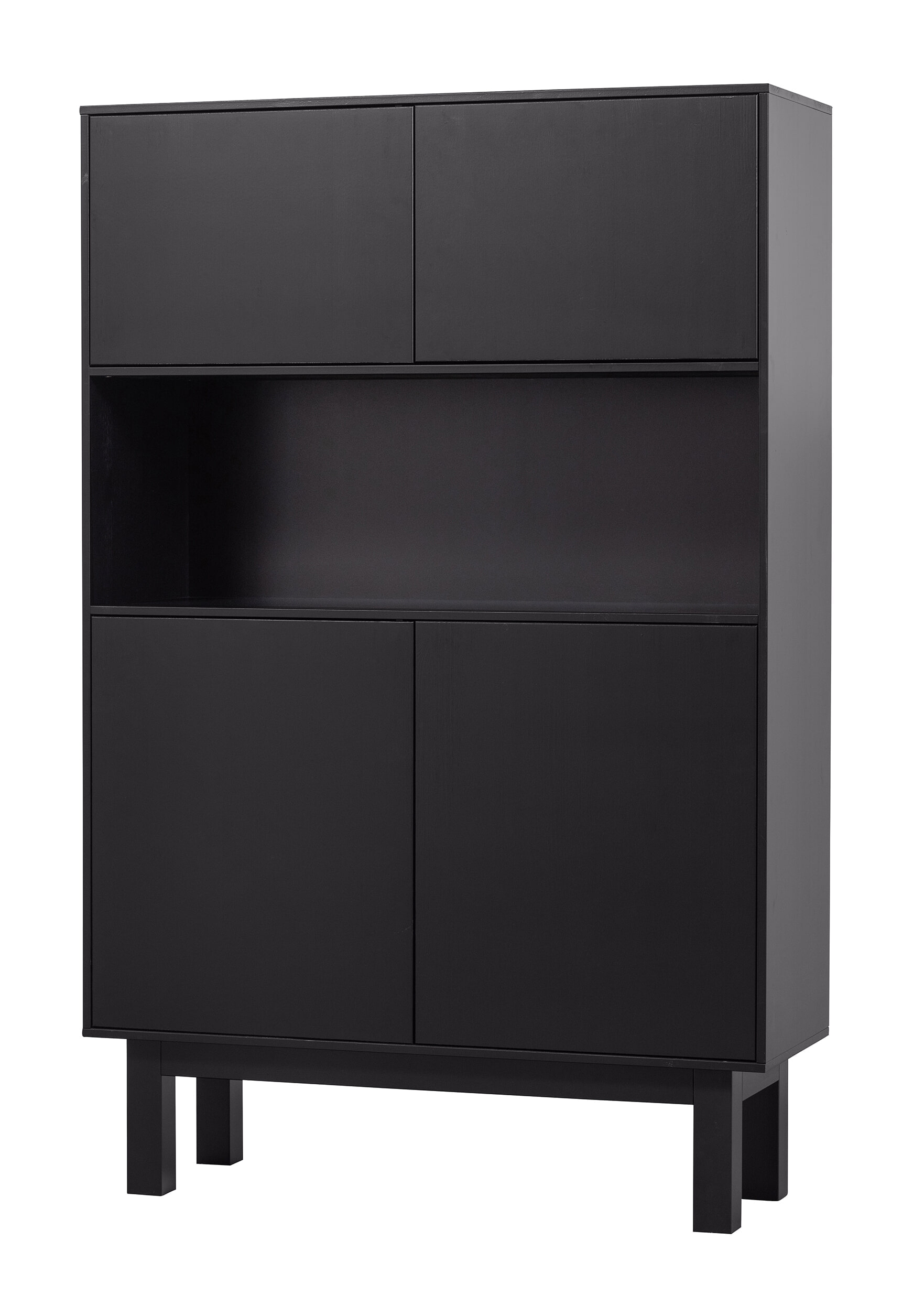 WOOOD Buffetkast 'Finca' Mat zwart, 170 x 110cm