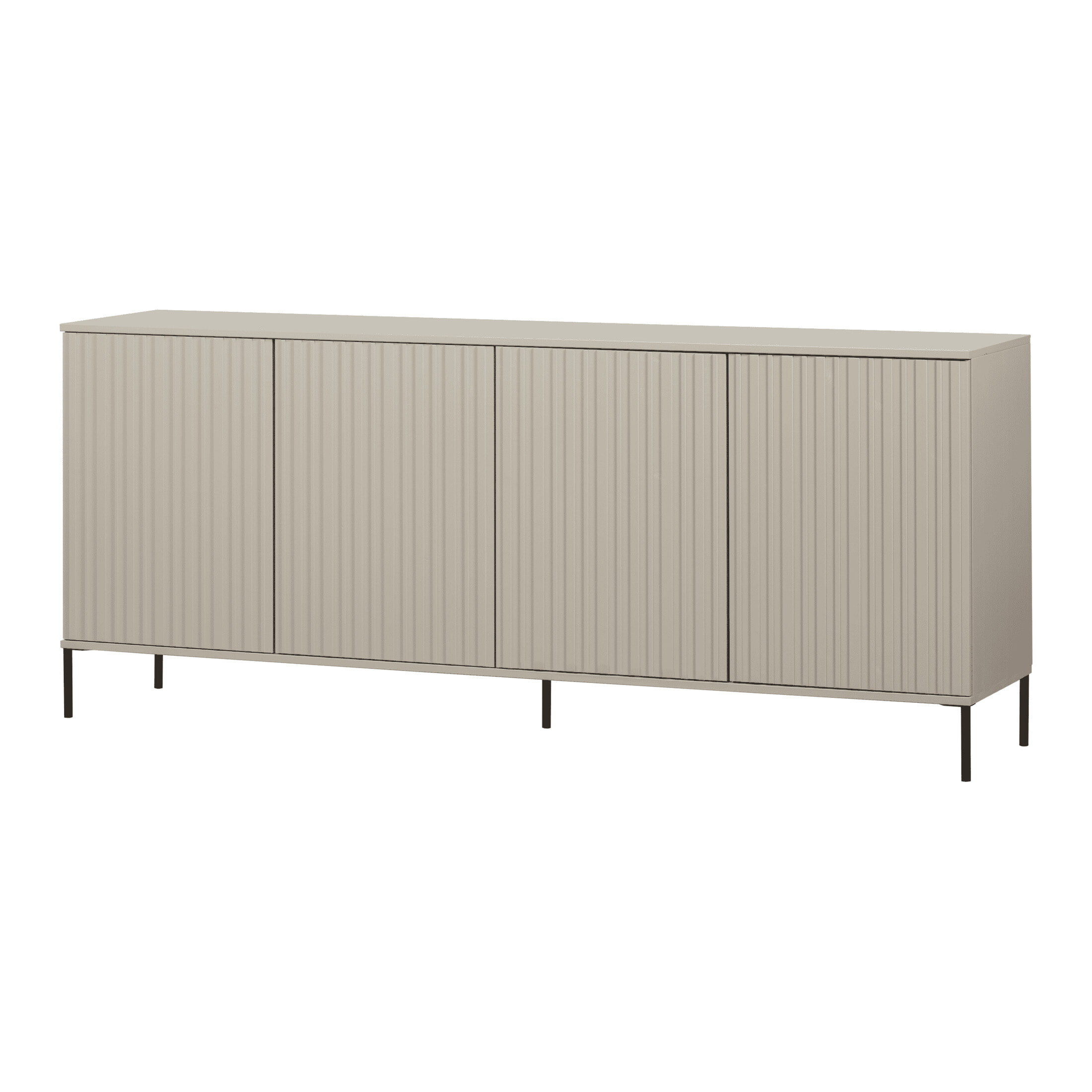 WOOOD Dressoir 'New Gravure' Grenenhout, 200cm, kleur Dust