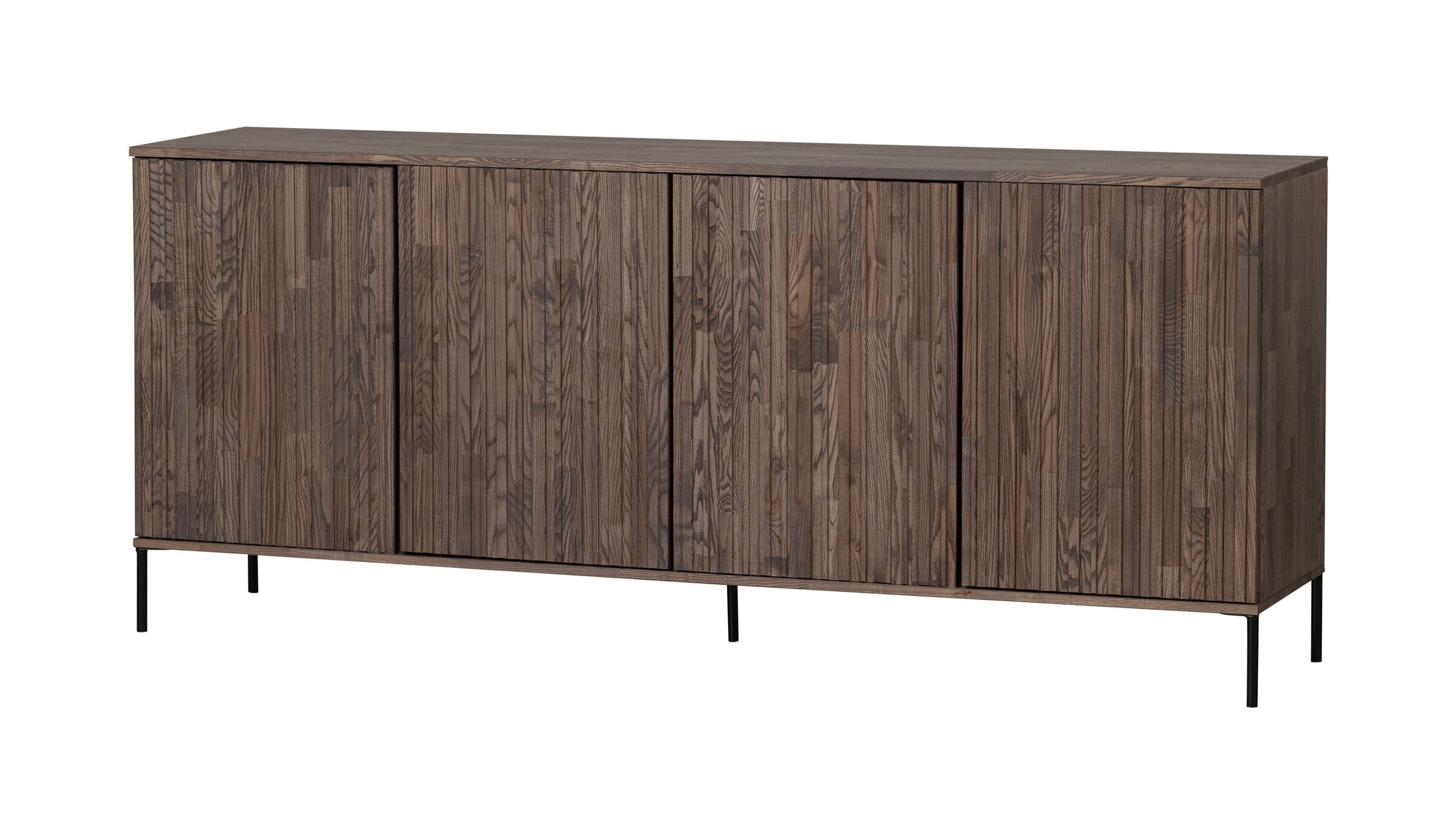 WOOOD Dressoir 'New Gravure' Essenhout, 200cm, kleur Espresso