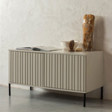 WOOOD TV-meubel 'New Gravure' Grenenhout, 100cm, kleur Dust