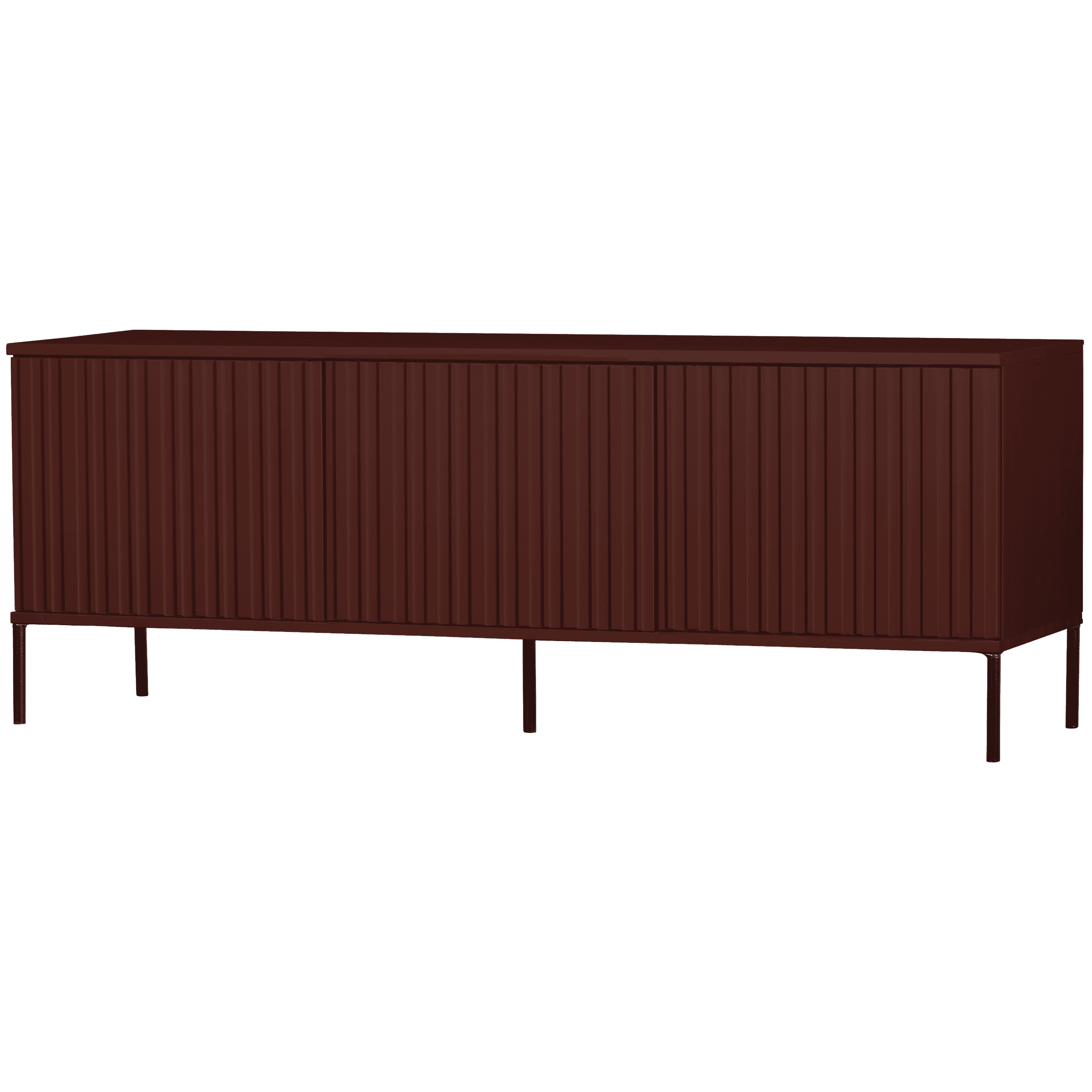 WOOOD TV-meubel 'New' Grenenhout,150cm, kleur Bordeaux