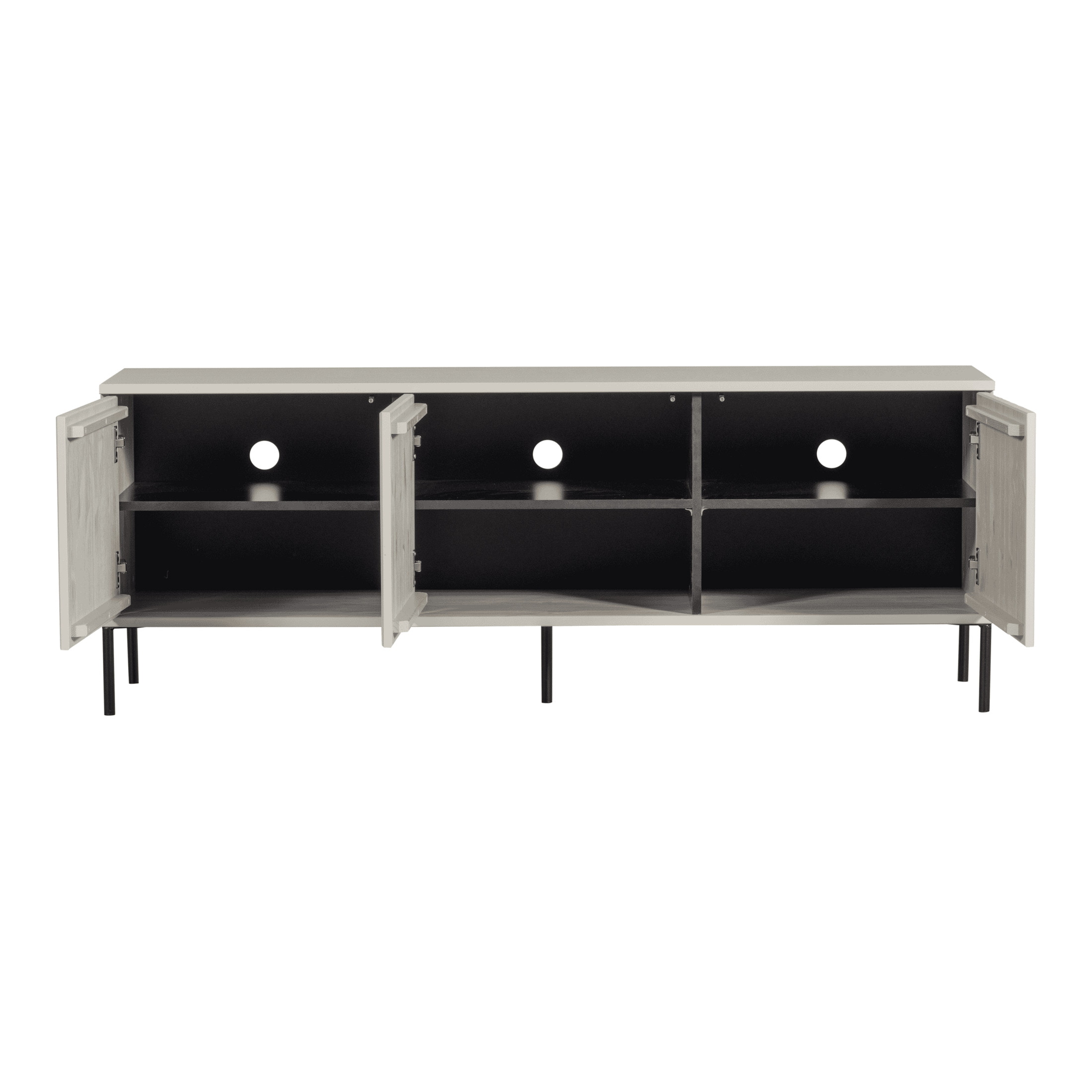 WOOOD TV-meubel 'New Gravure' Grenenhout, 150cm, kleur Dust