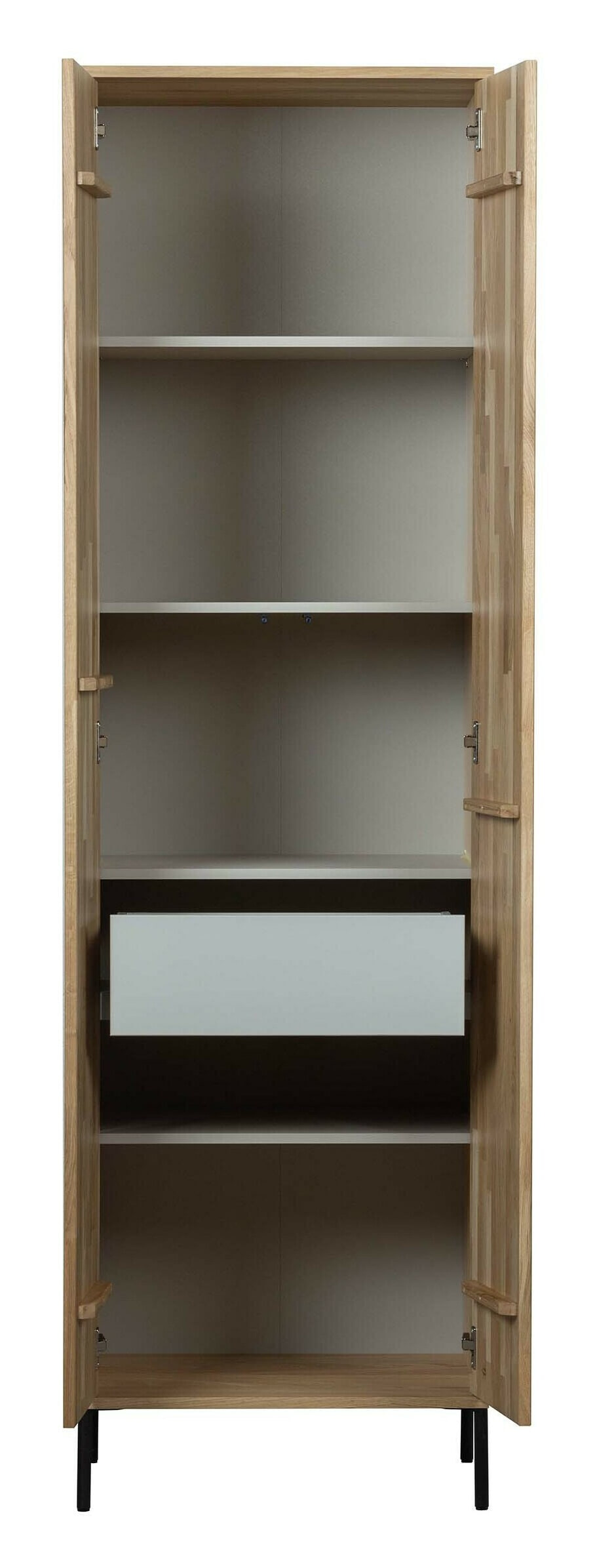 WOOOD Opbergkast 'New Gravure' Eiken, 210 x 60cm, kleur Naturel
