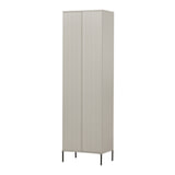 WOOOD Opbergkast 'New Gravure' Grenenhout, 210 x 60cm, kleur Dust