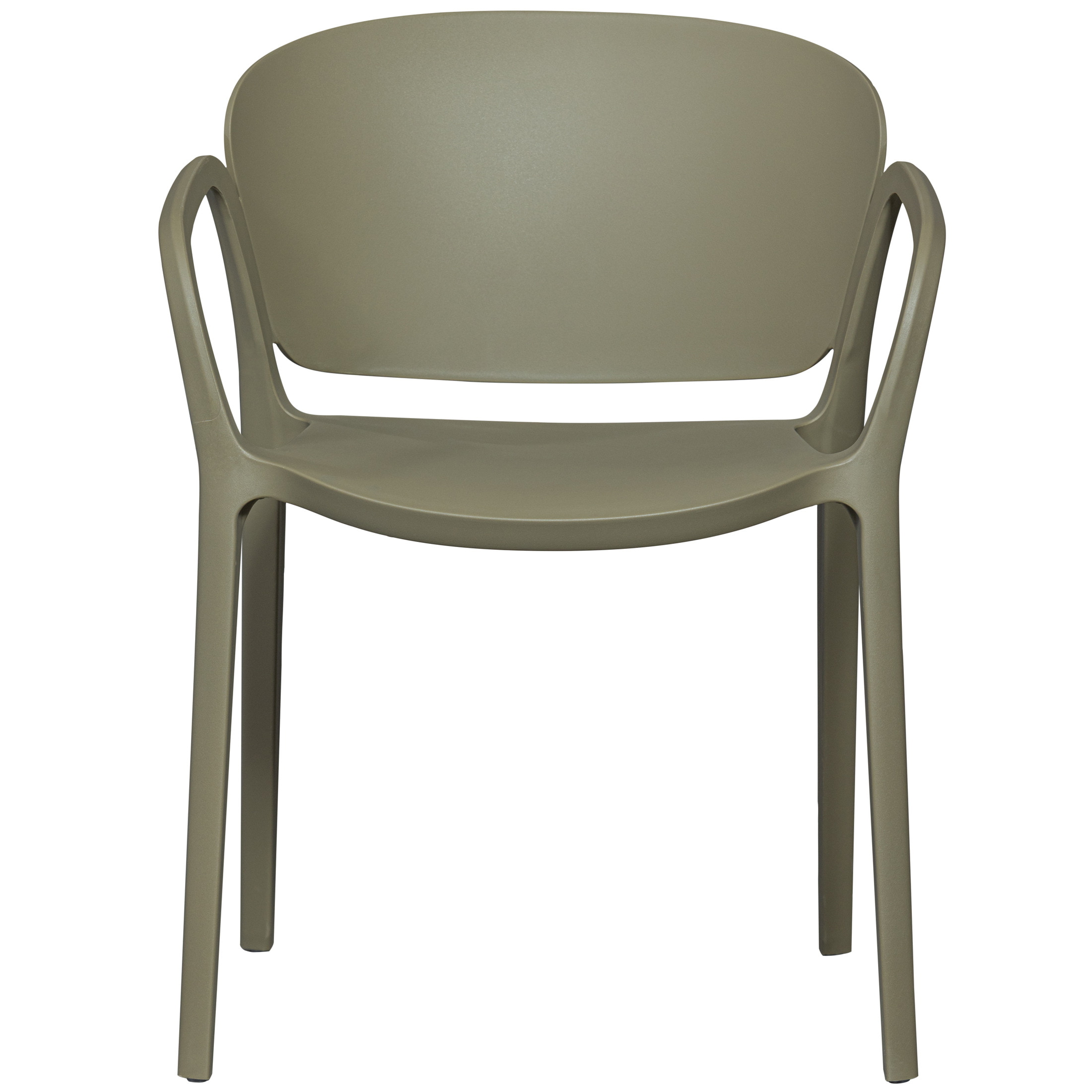 WOOOD Tuinstoel 'Bent' Kunststof, kleur Groen