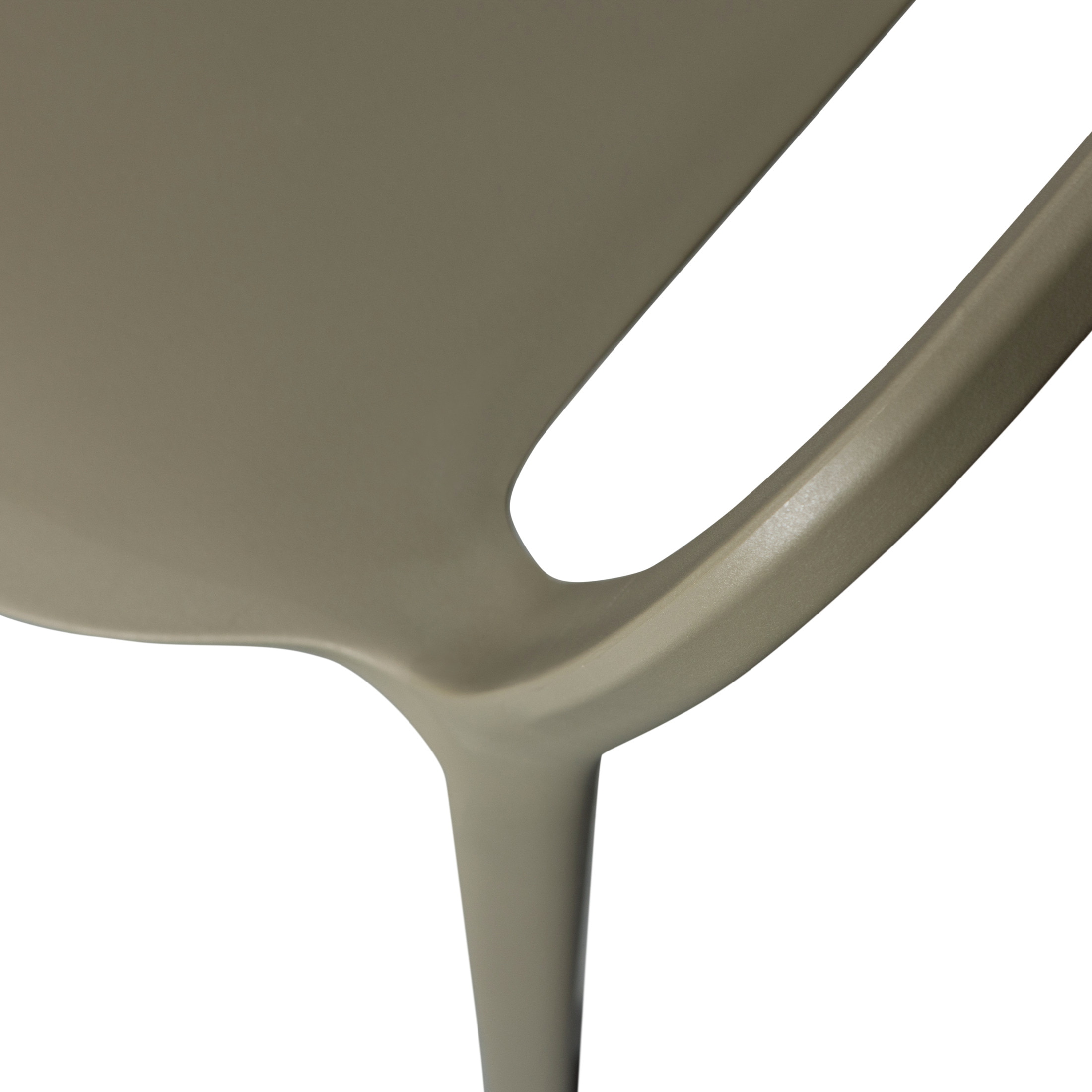 WOOOD Tuinstoel 'Bent' Kunststof, kleur Groen